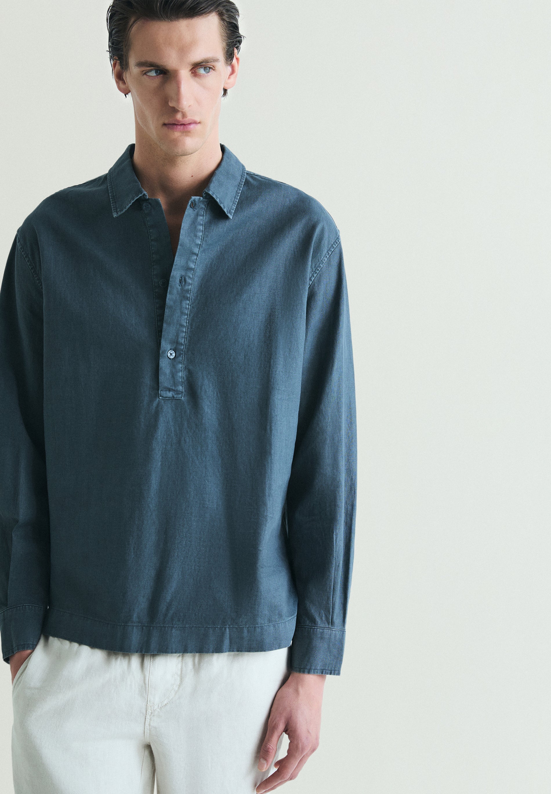 T-SHIRT DE LINHO LOOSE FIT