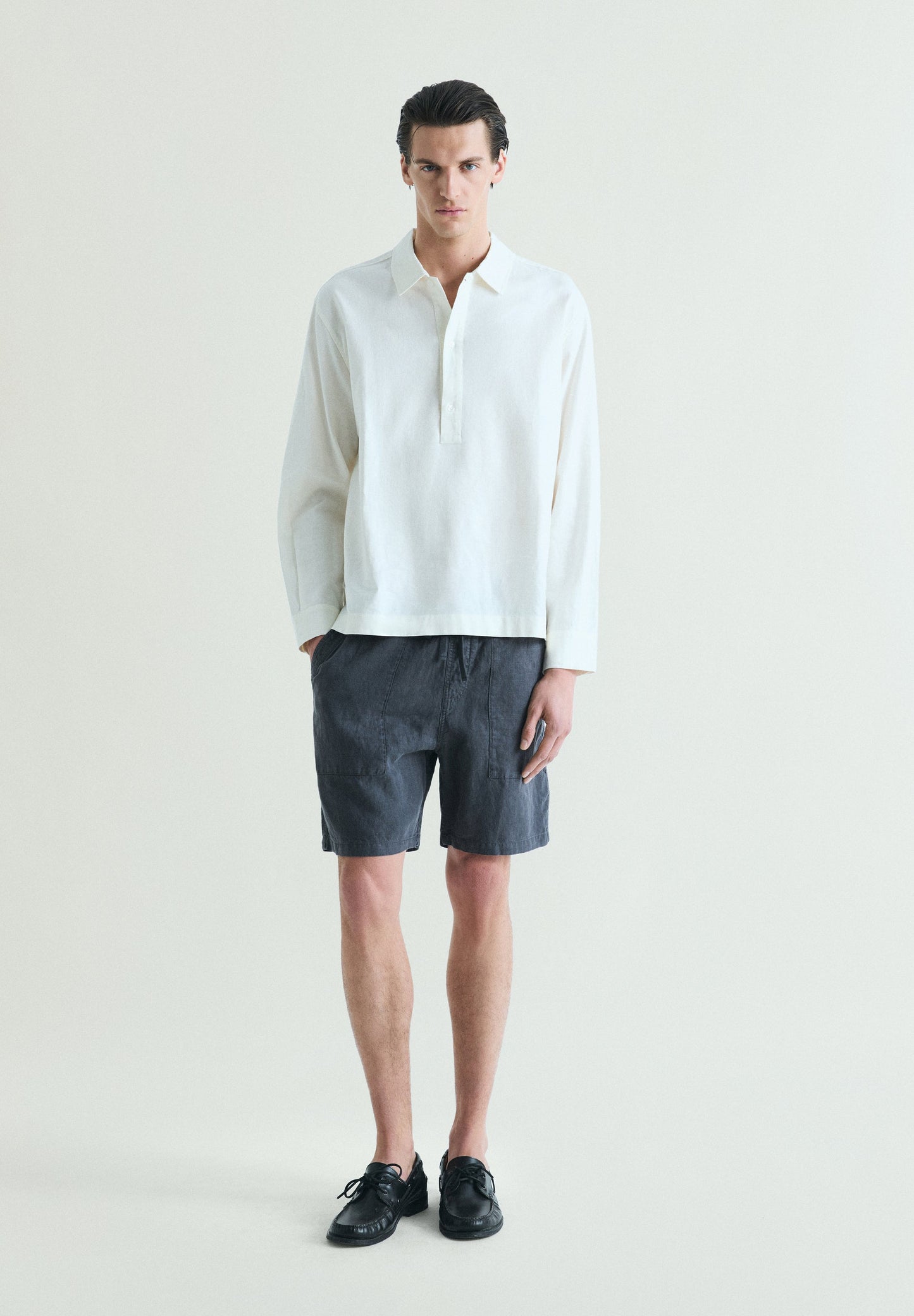 T-SHIRT DE LINHO LOOSE FIT
