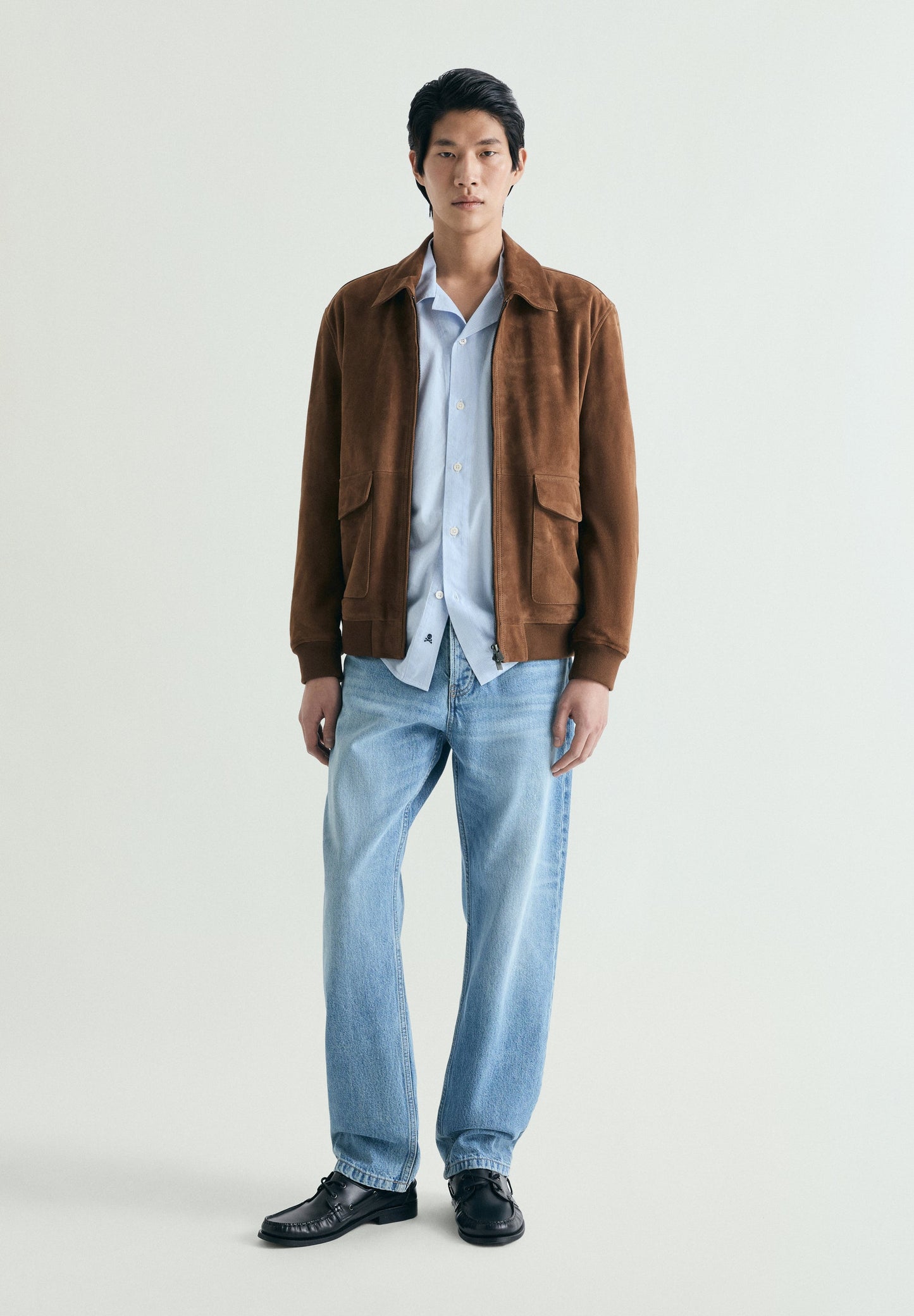 CAMISA OXFORD ÀS RISCAS