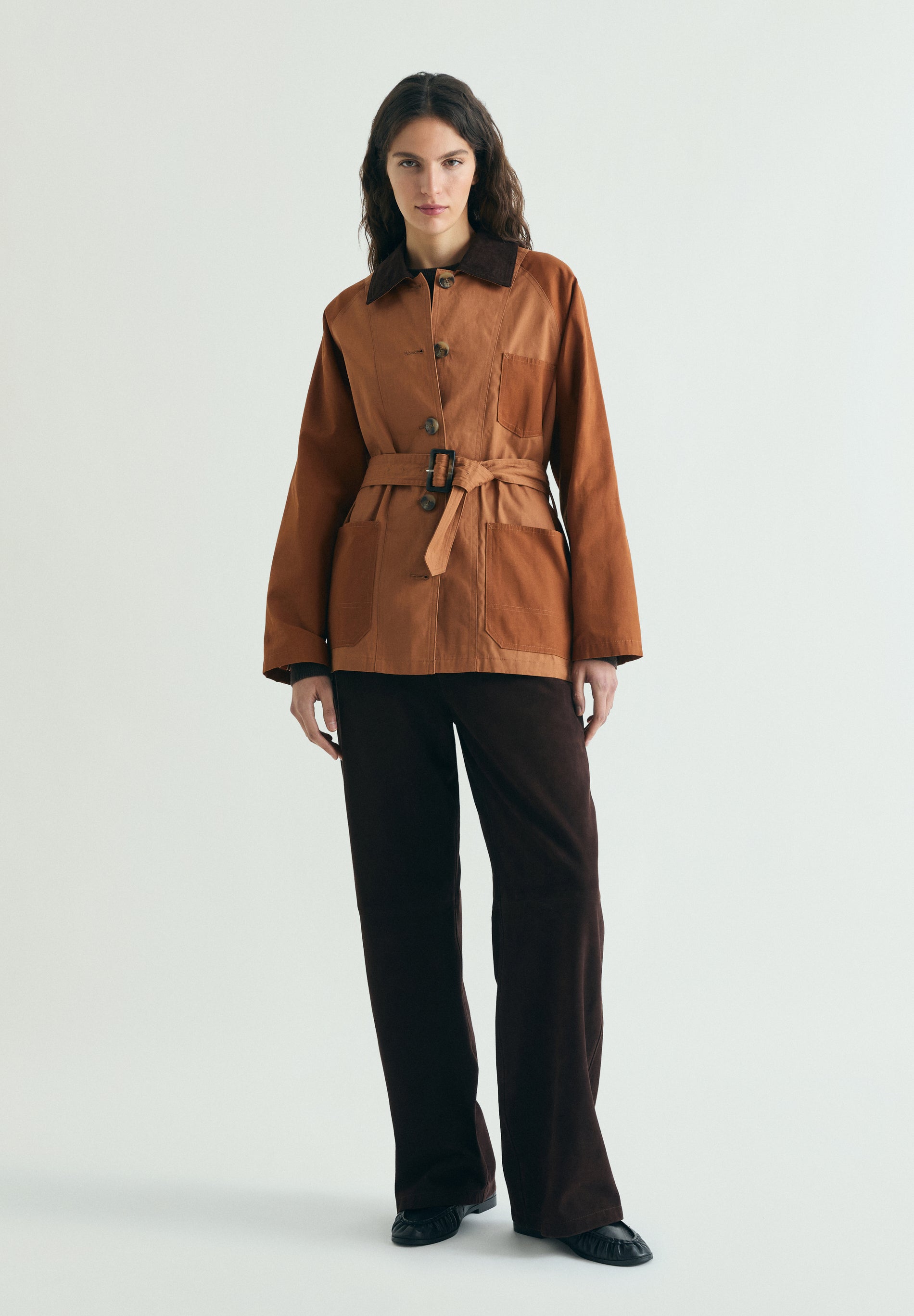 CARDIGAN ENCERADO BICOLOR