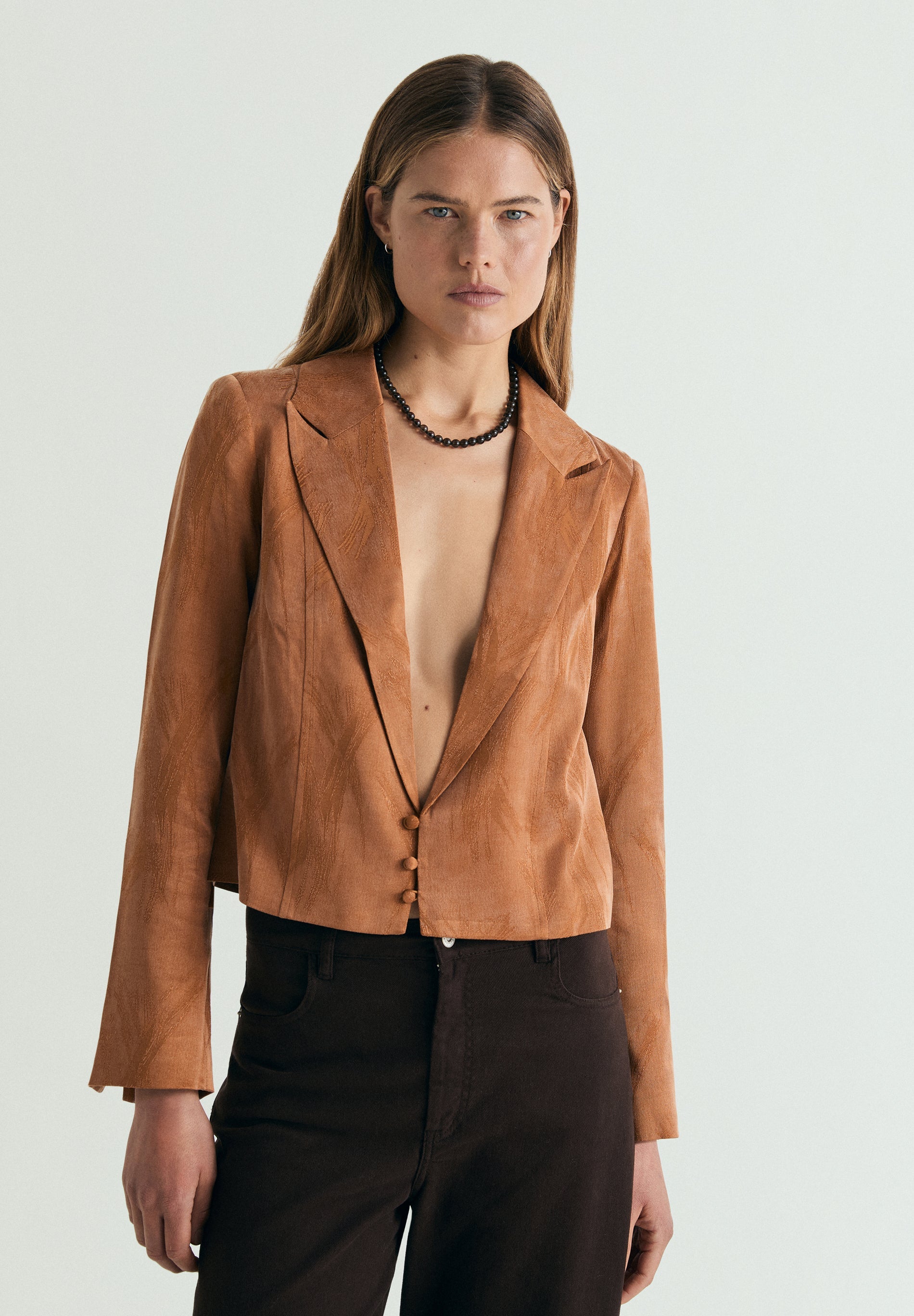BLAZER CROPPED JACQUARD