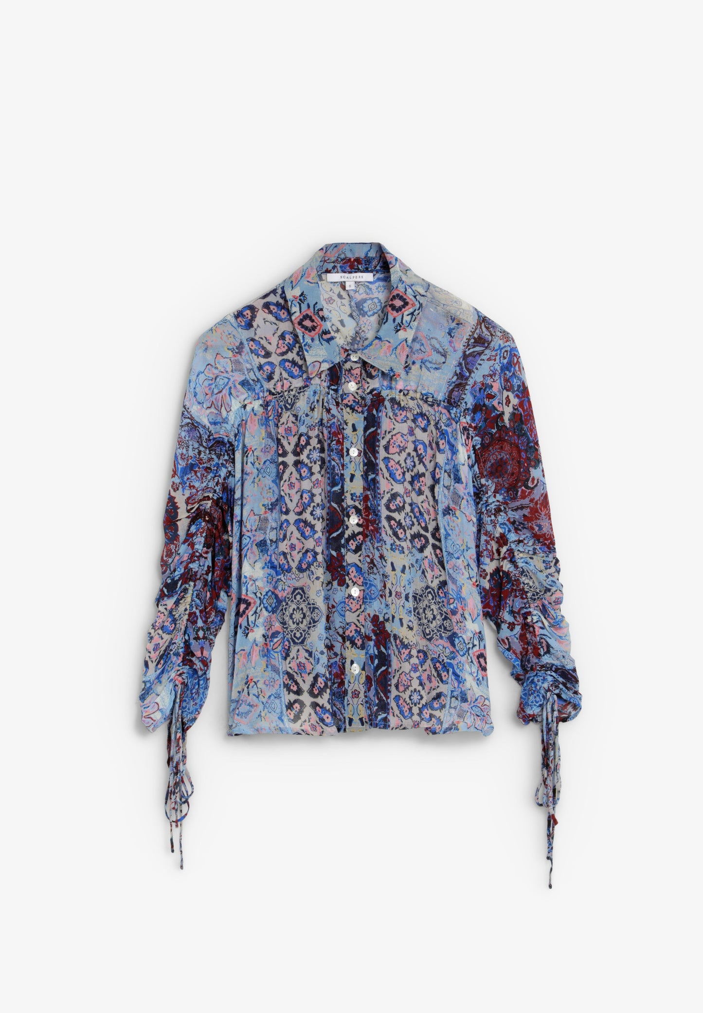 BLUSA FLUIDA COM PADRÃO