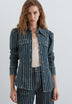 CAMISA DENIM ÀS RISCAS