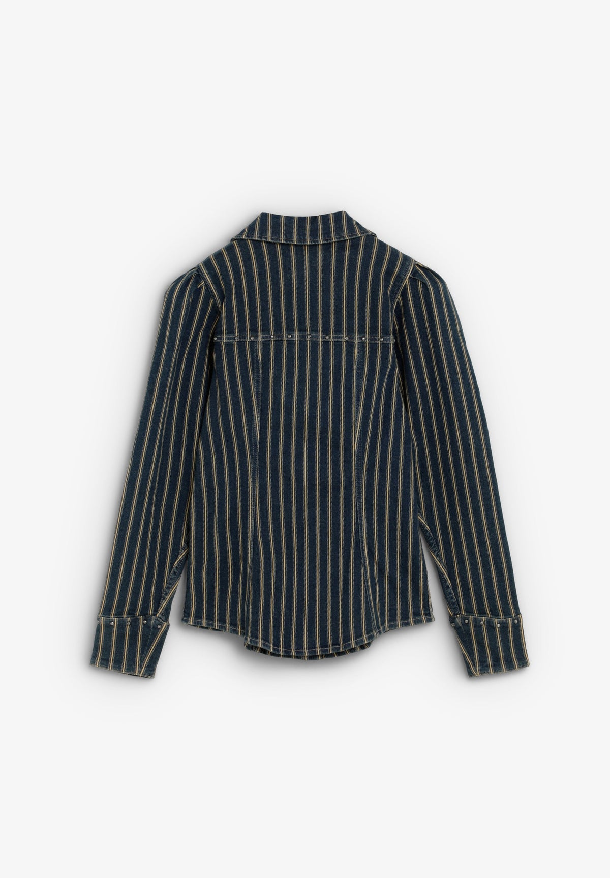 CAMISA DENIM ÀS RISCAS