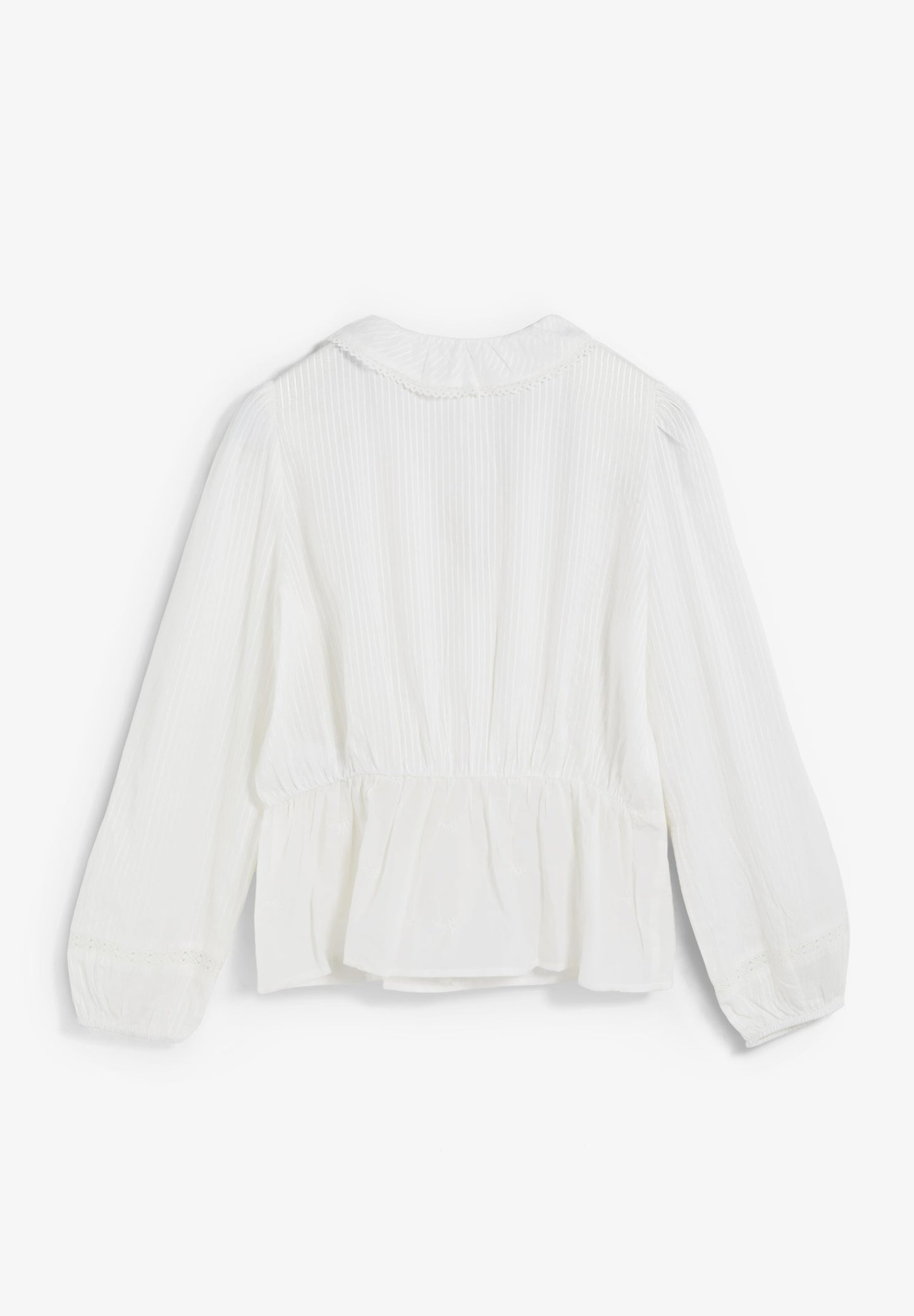BLUSA FRANZIDA COM FOLHOS