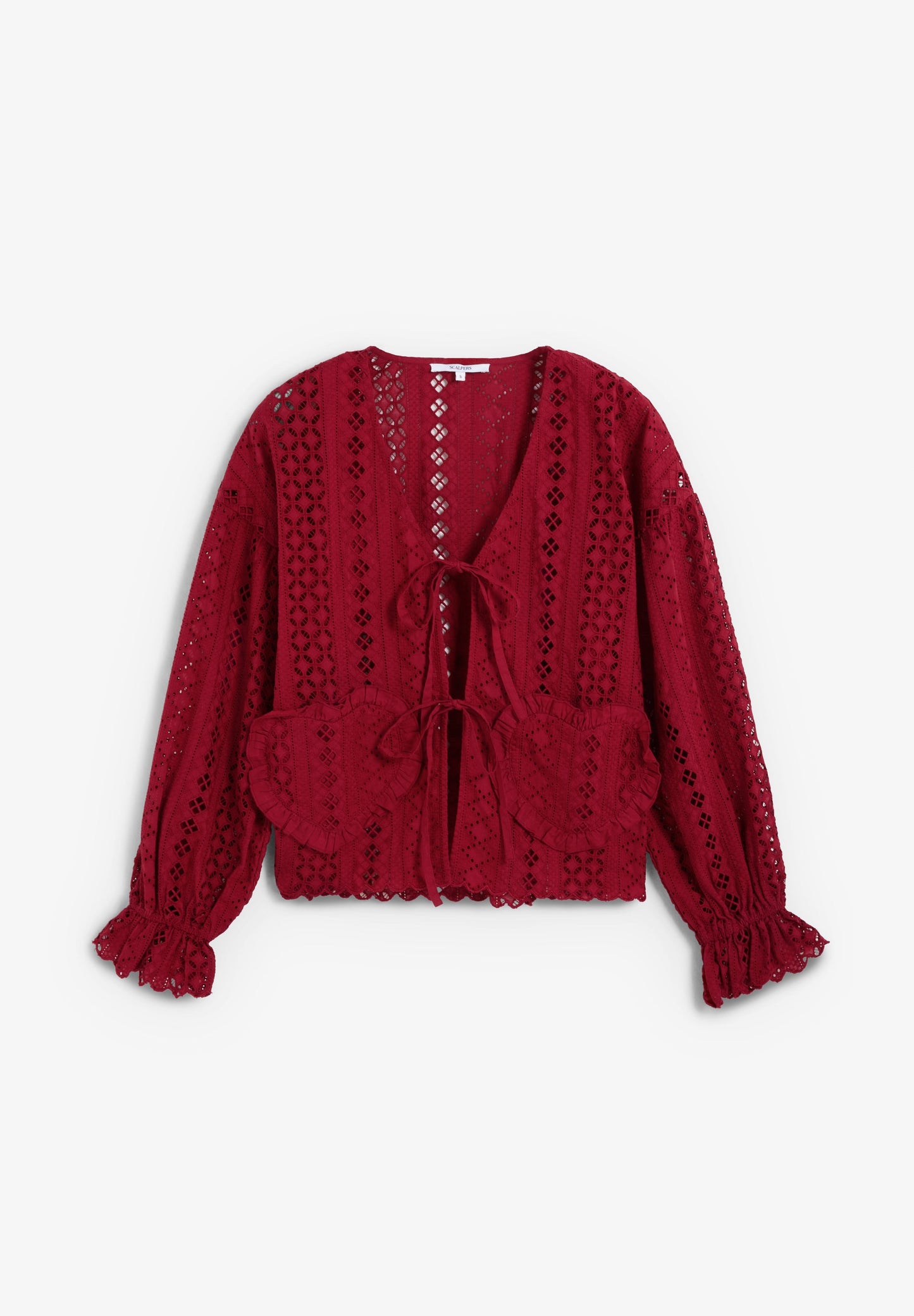 BLUSA PERFURADA COM CORAÇÕES