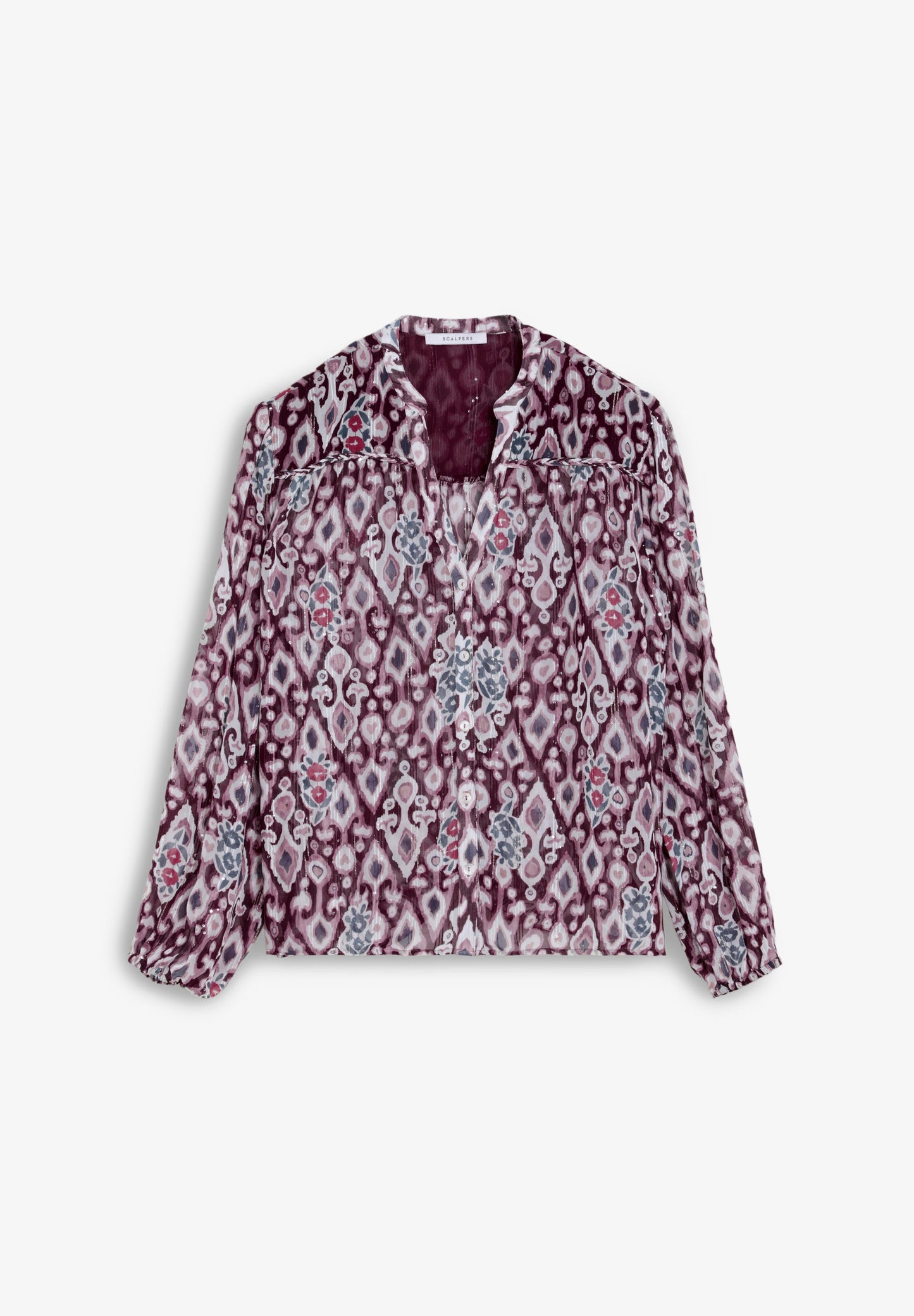 BLUSA FLUIDA COM PADRÃO