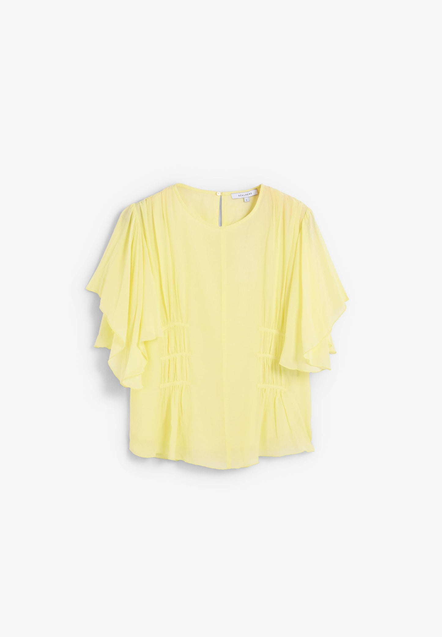 BLUSA FLUIDA COM FRANZIDOS