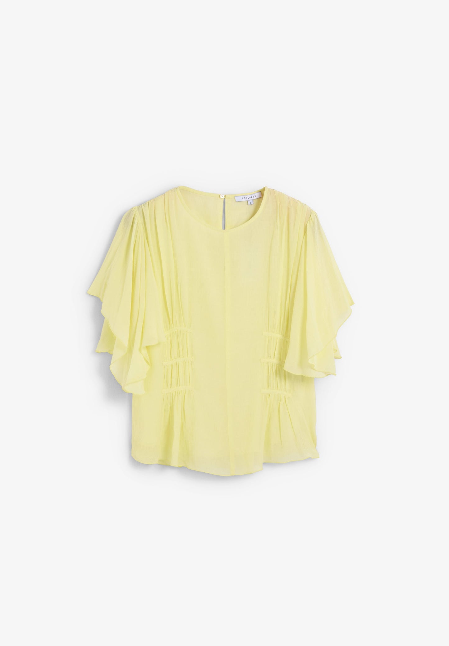 BLUSA FLUIDA COM FRANZIDOS