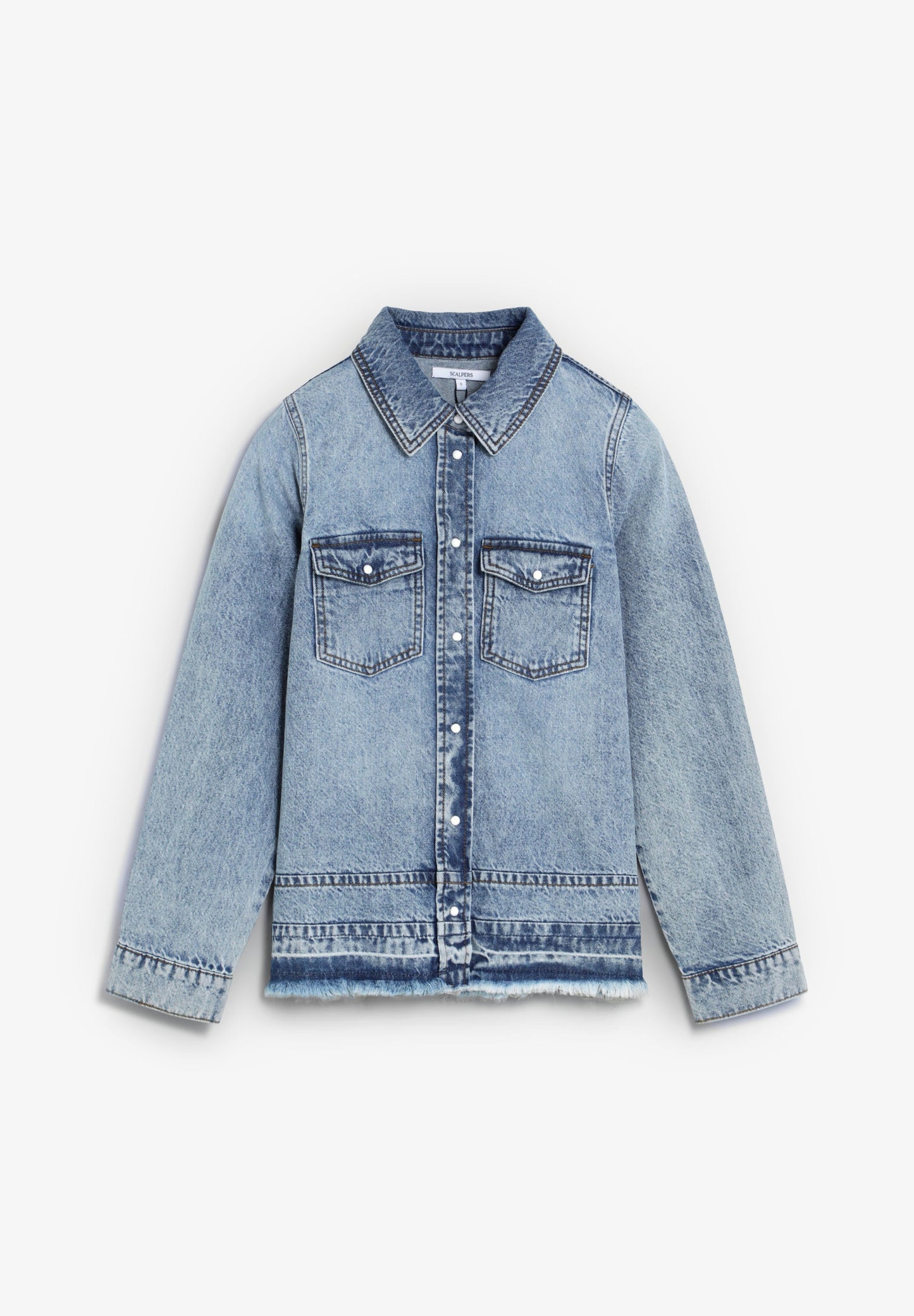 CAMISA DENIM DESBOTADA