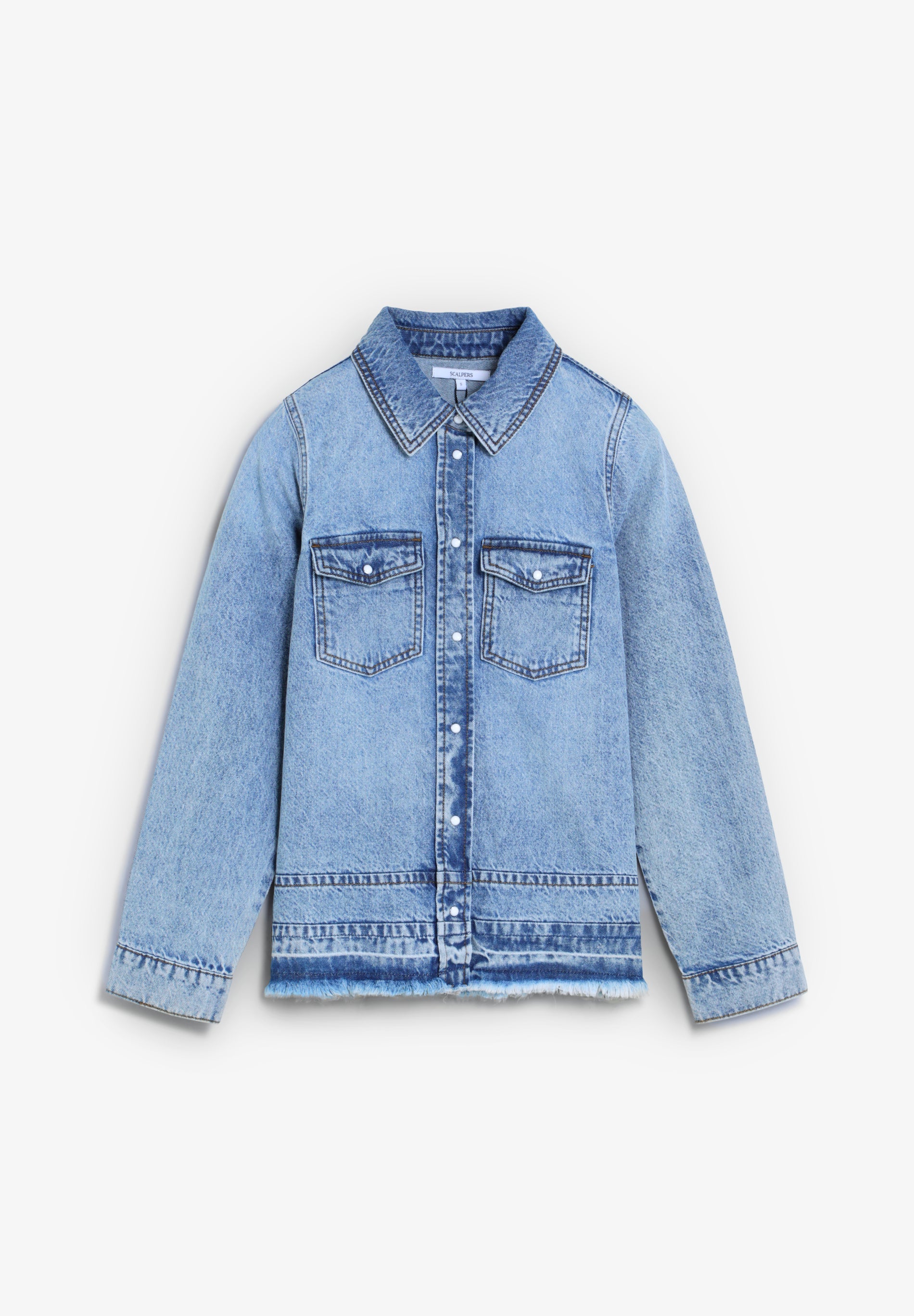 CAMISA DENIM DESBOTADA