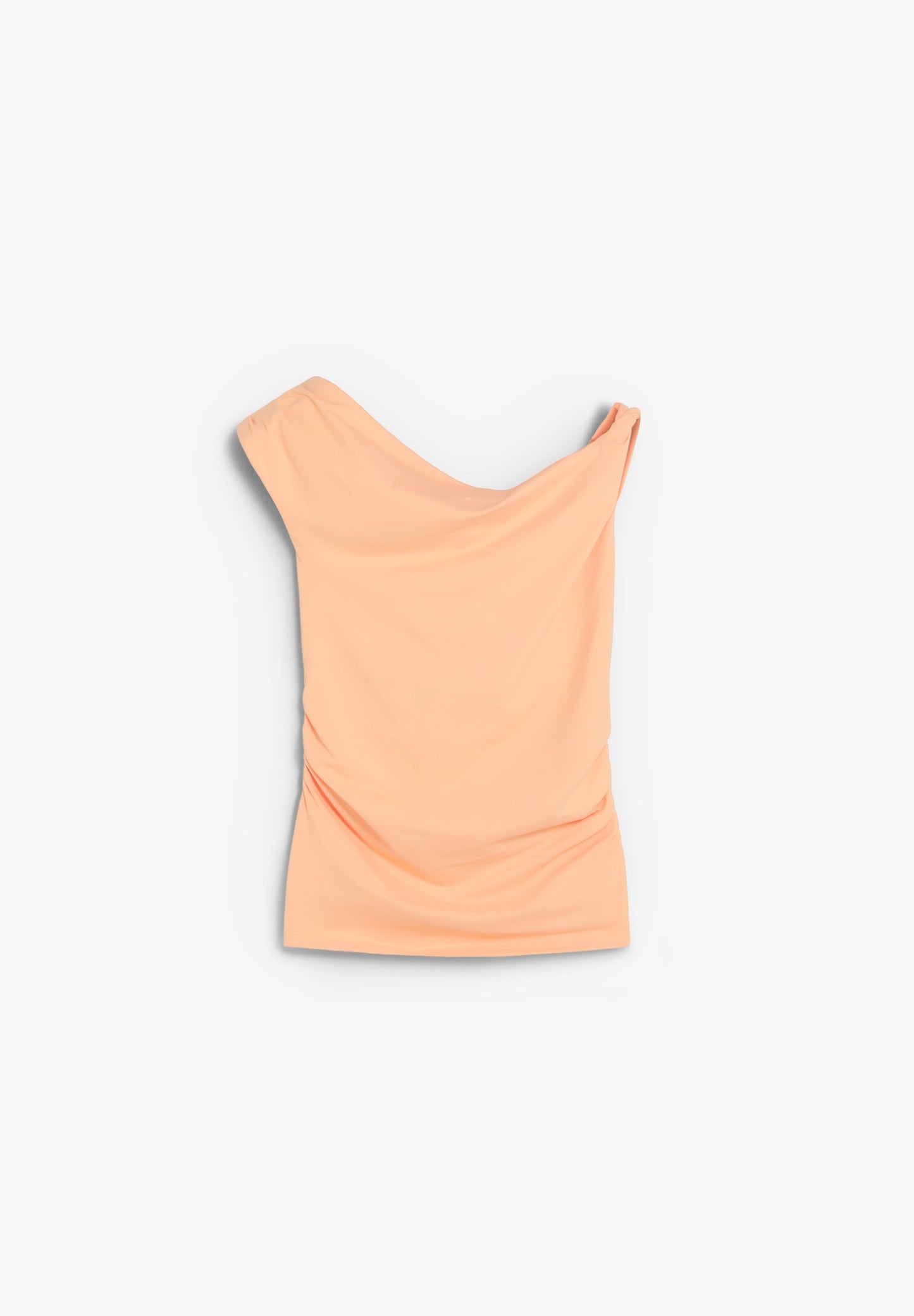 T-SHIRT DRAPEADA ASSIMÉTRICA