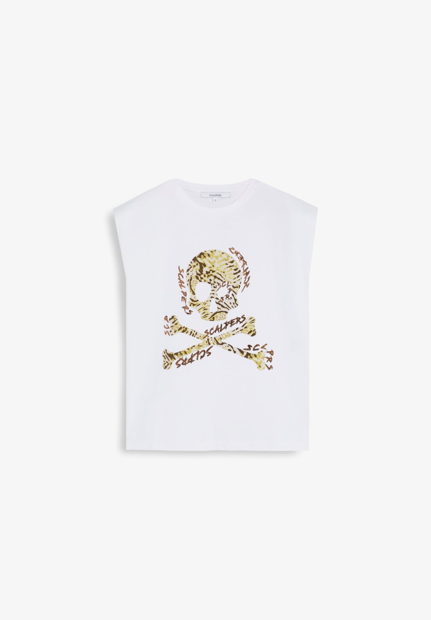 T-SHIRT DE MANGA CAVA COM PADRÃO