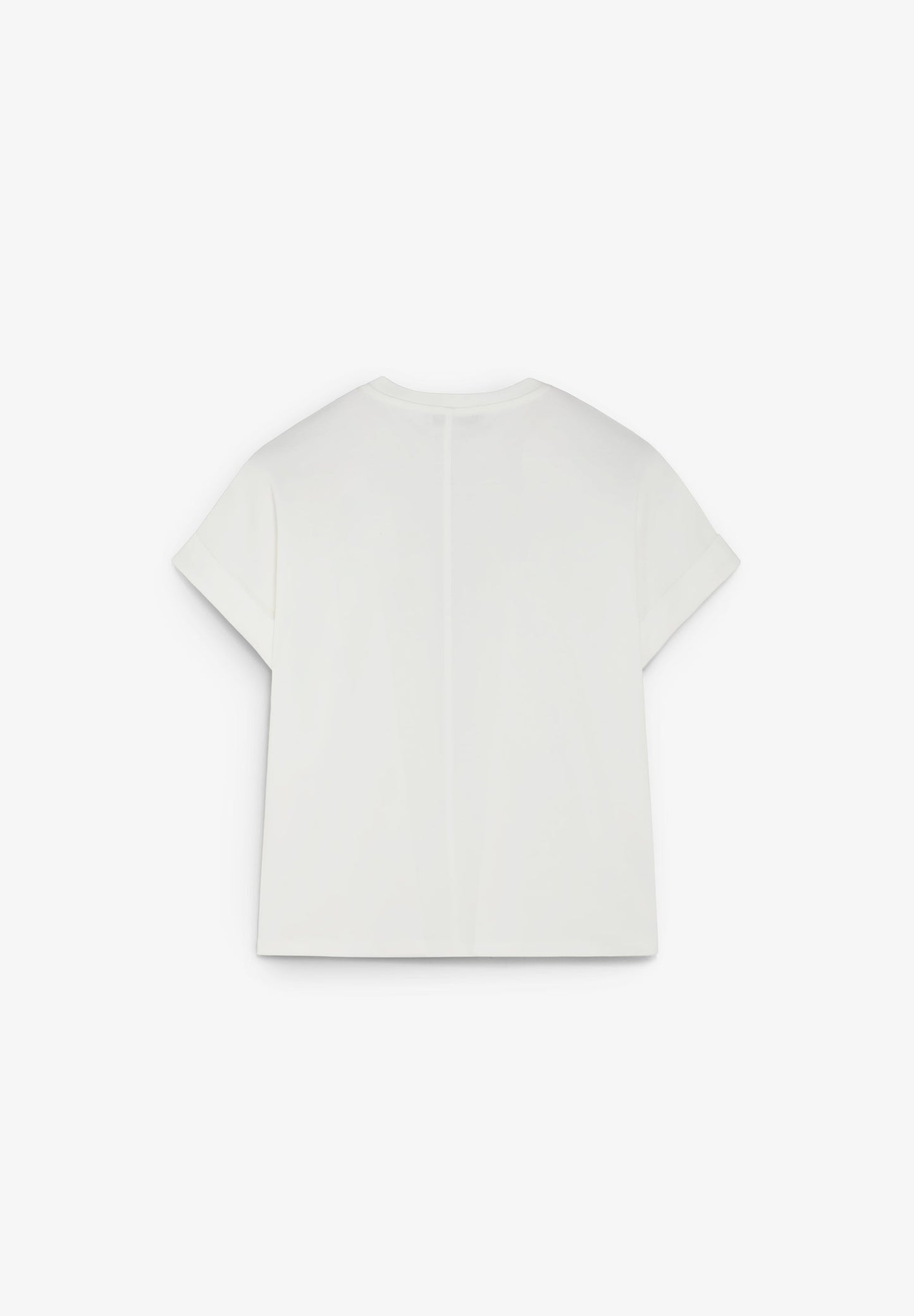 T-SHIRT BORDADA EM CONTRASTE