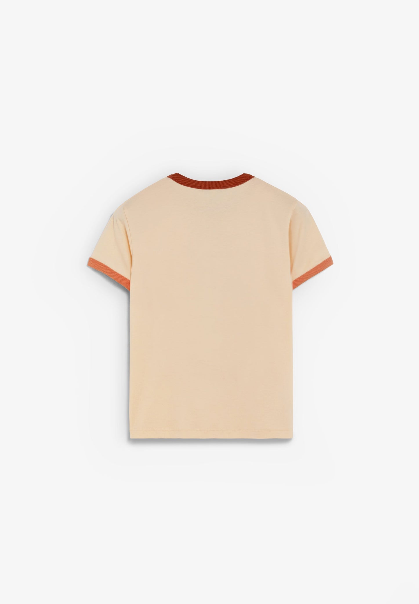 T-SHIRT COM GOLA EM CONTRASTE