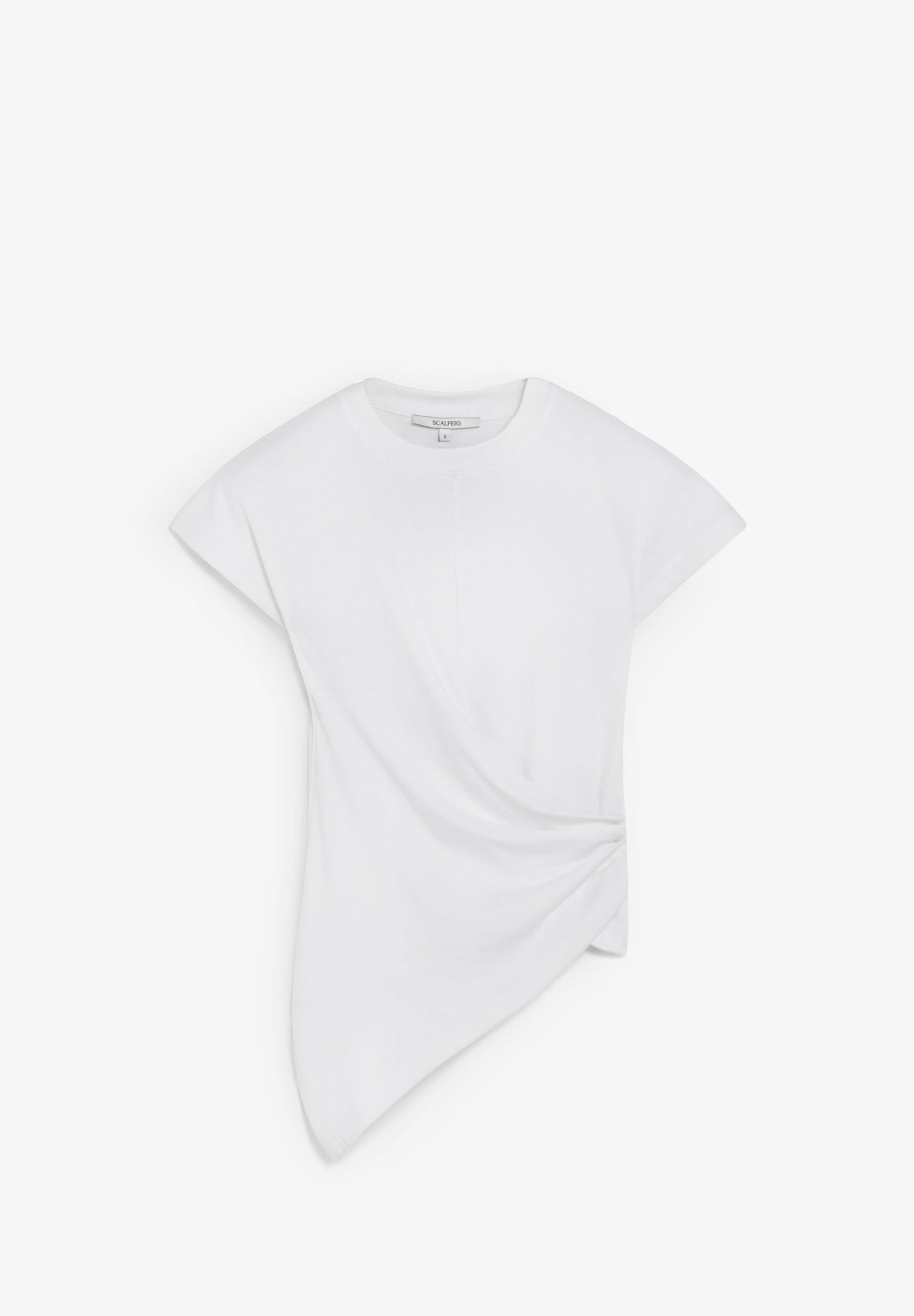 T-SHIRT ASSIMÉTRICA DRAPEADA