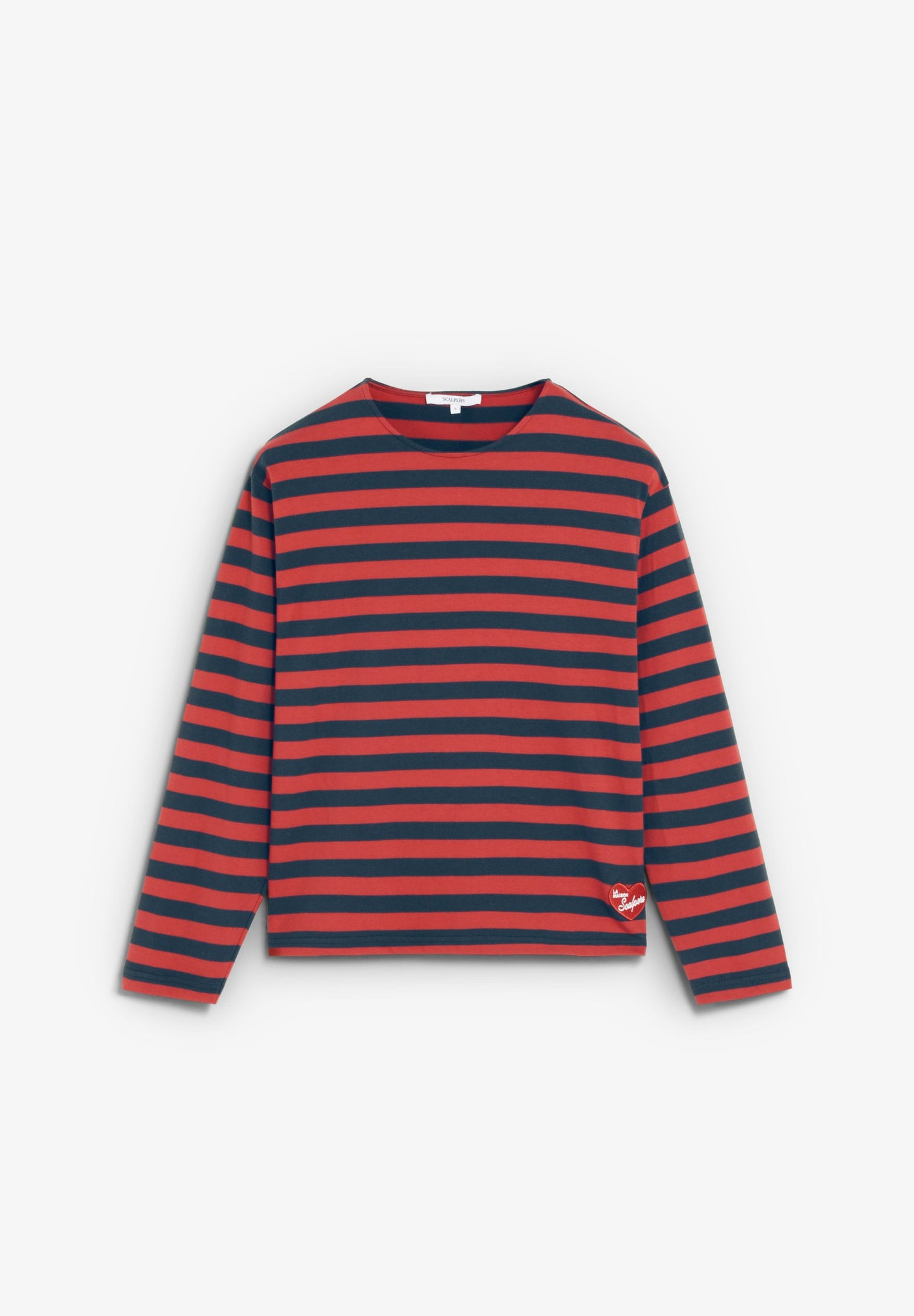 T-SHIRT ÀS RISCAS COM REMENDO