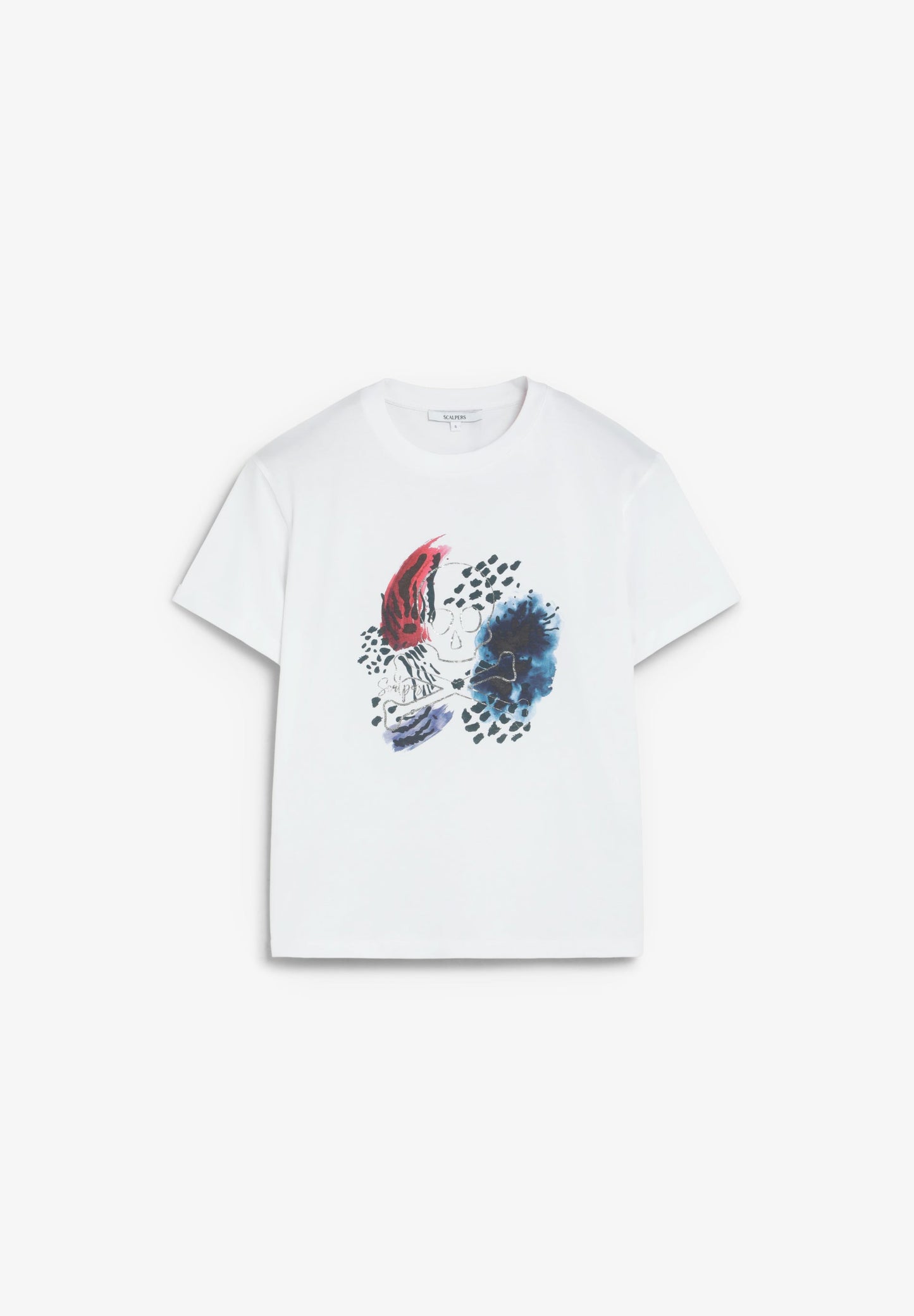 T-SHIRT COM PADRÃO DE LOGÓTIPO