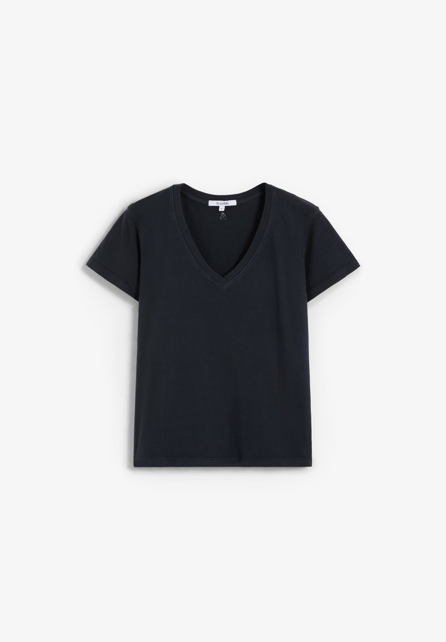 T-SHIRT BÁSICA COM DECOTE EM V