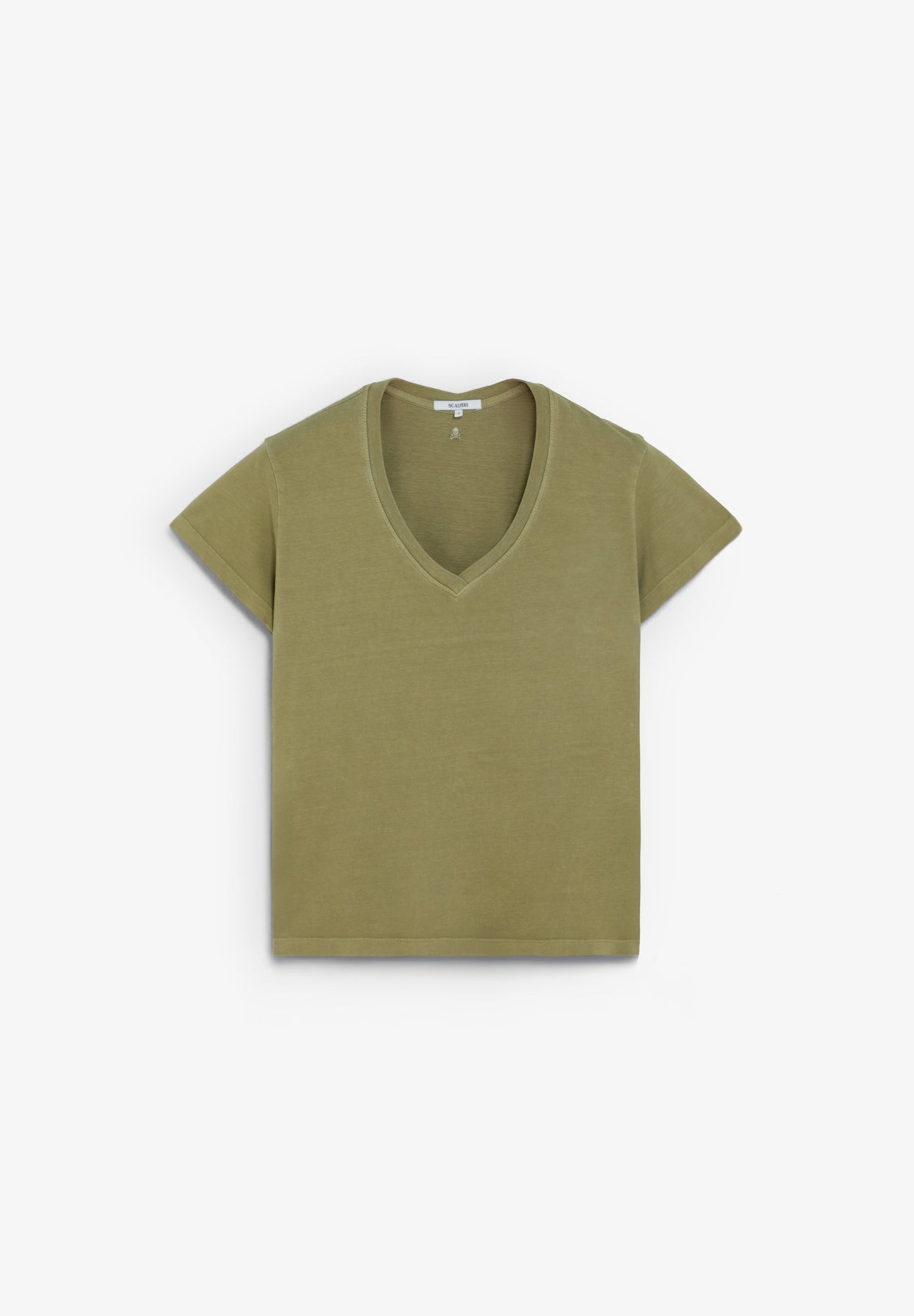 T-SHIRT BÁSICA COM DECOTE EM V