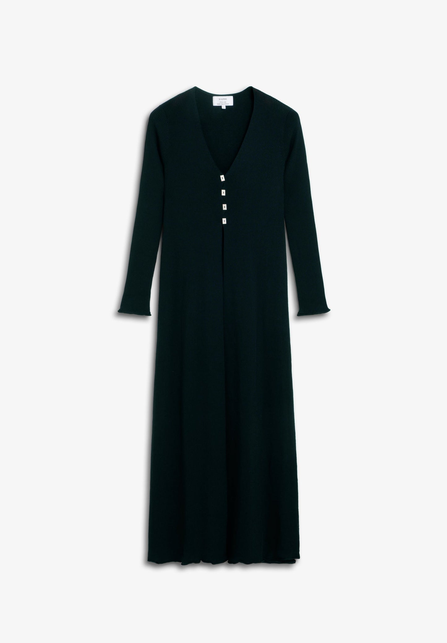 CARDIGAN COMPRIDO DE MALHA CANELADA