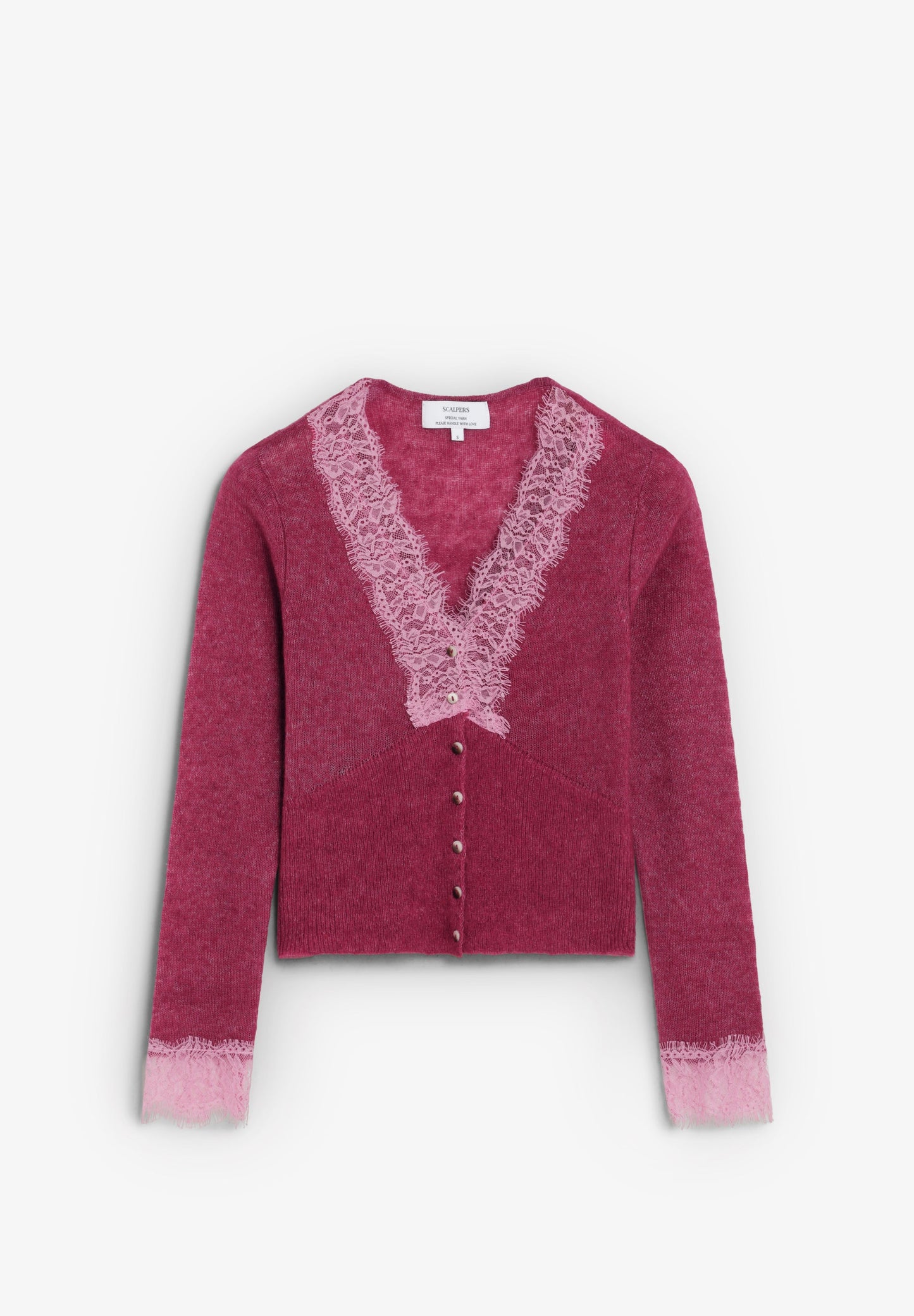 CARDIGAN DE MALHA COM RENDA