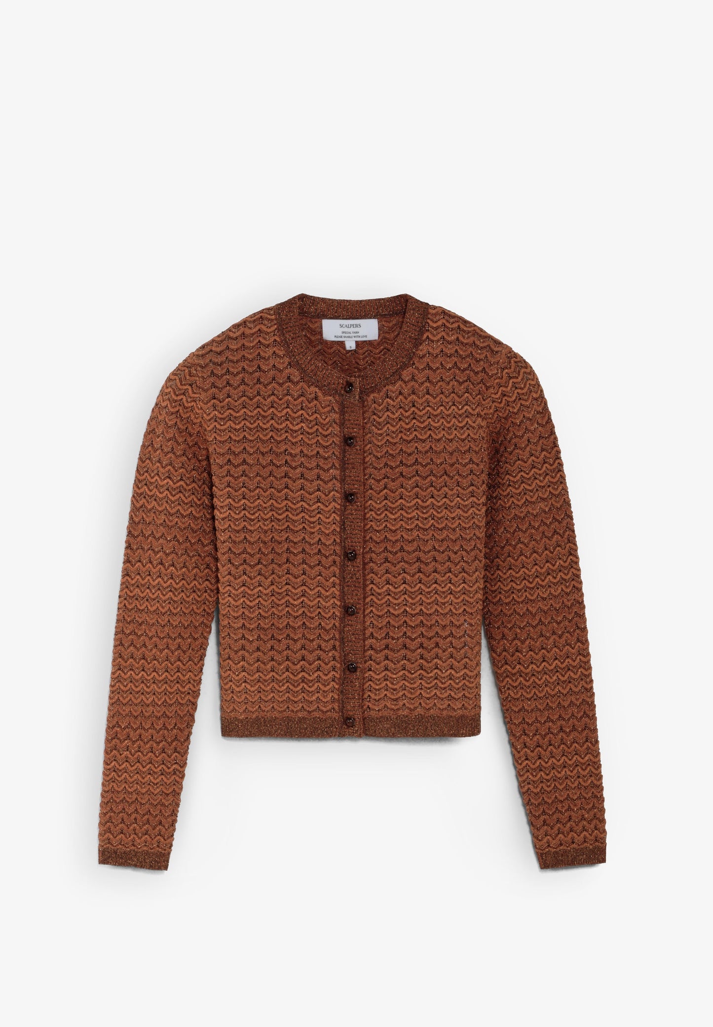 CARDIGAN DE MALHA METALIZADA