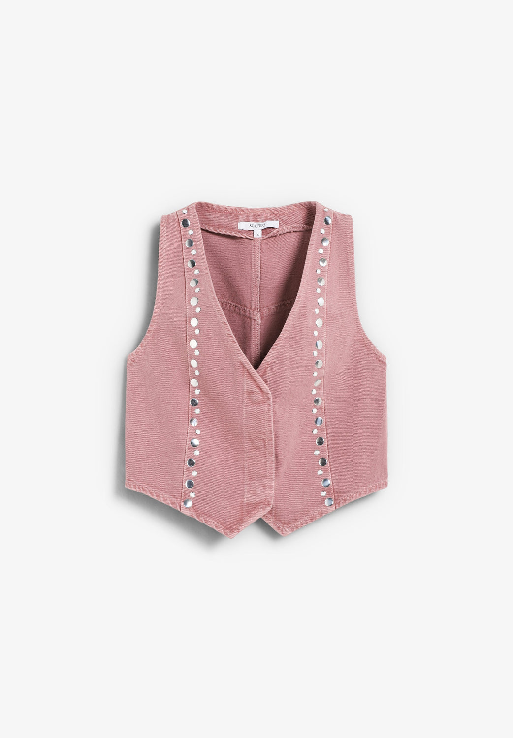 CHALECO DENIM STUDS - Scalpers
