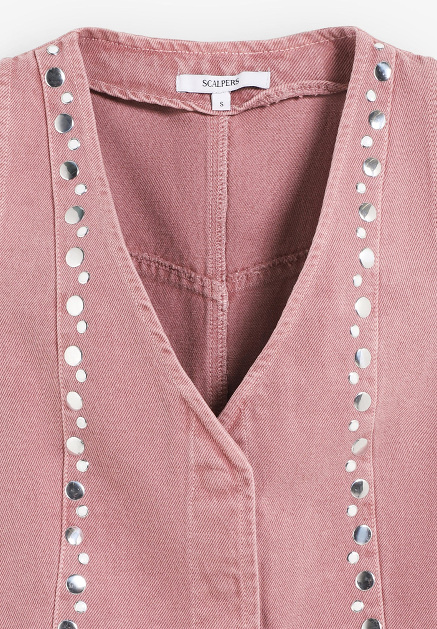 CHALECO DENIM STUDS - Scalpers