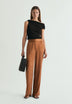 CALÇAS WIDE LEG JACQUARD