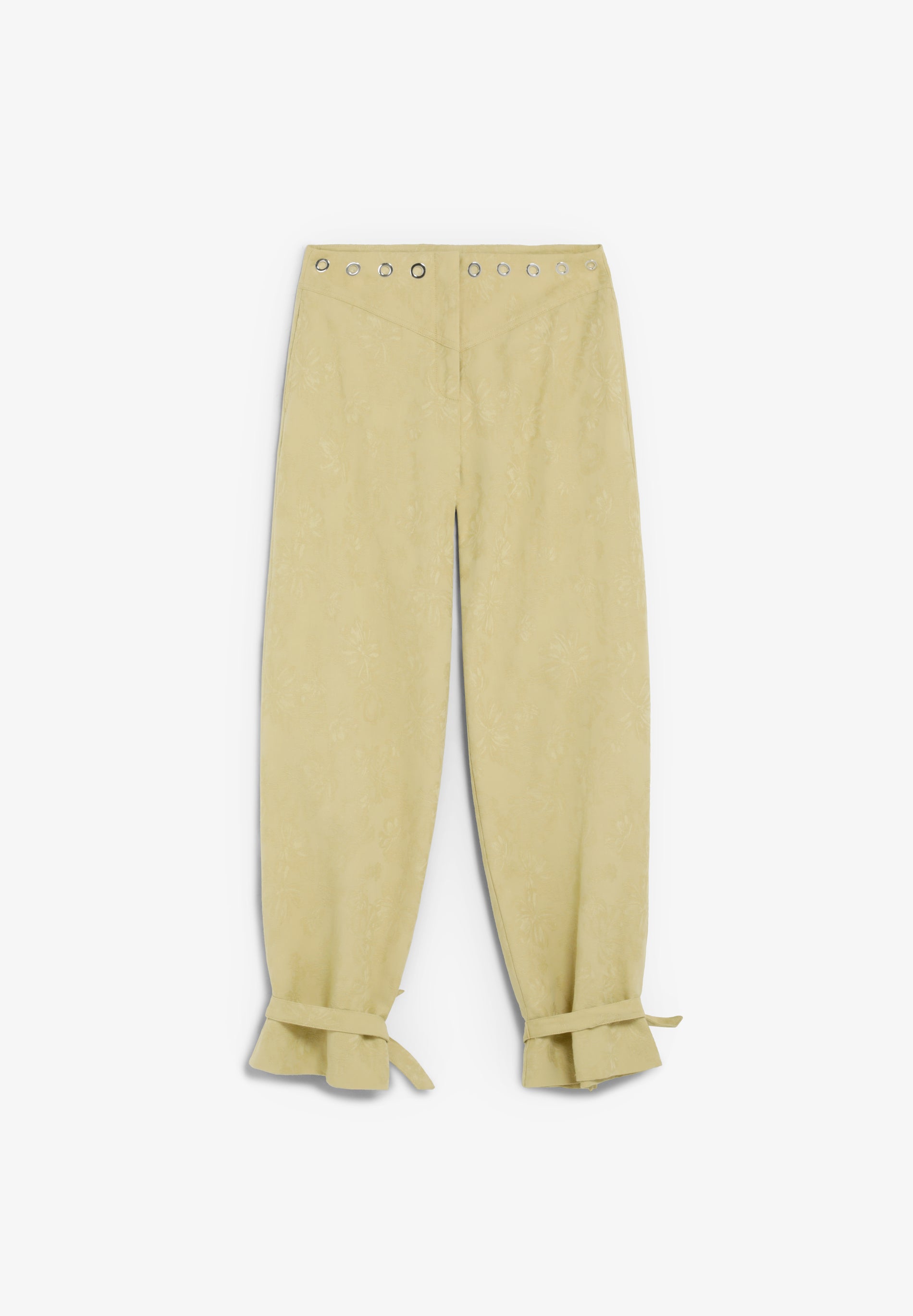 CALÇAS JACQUARD COM TACHAS