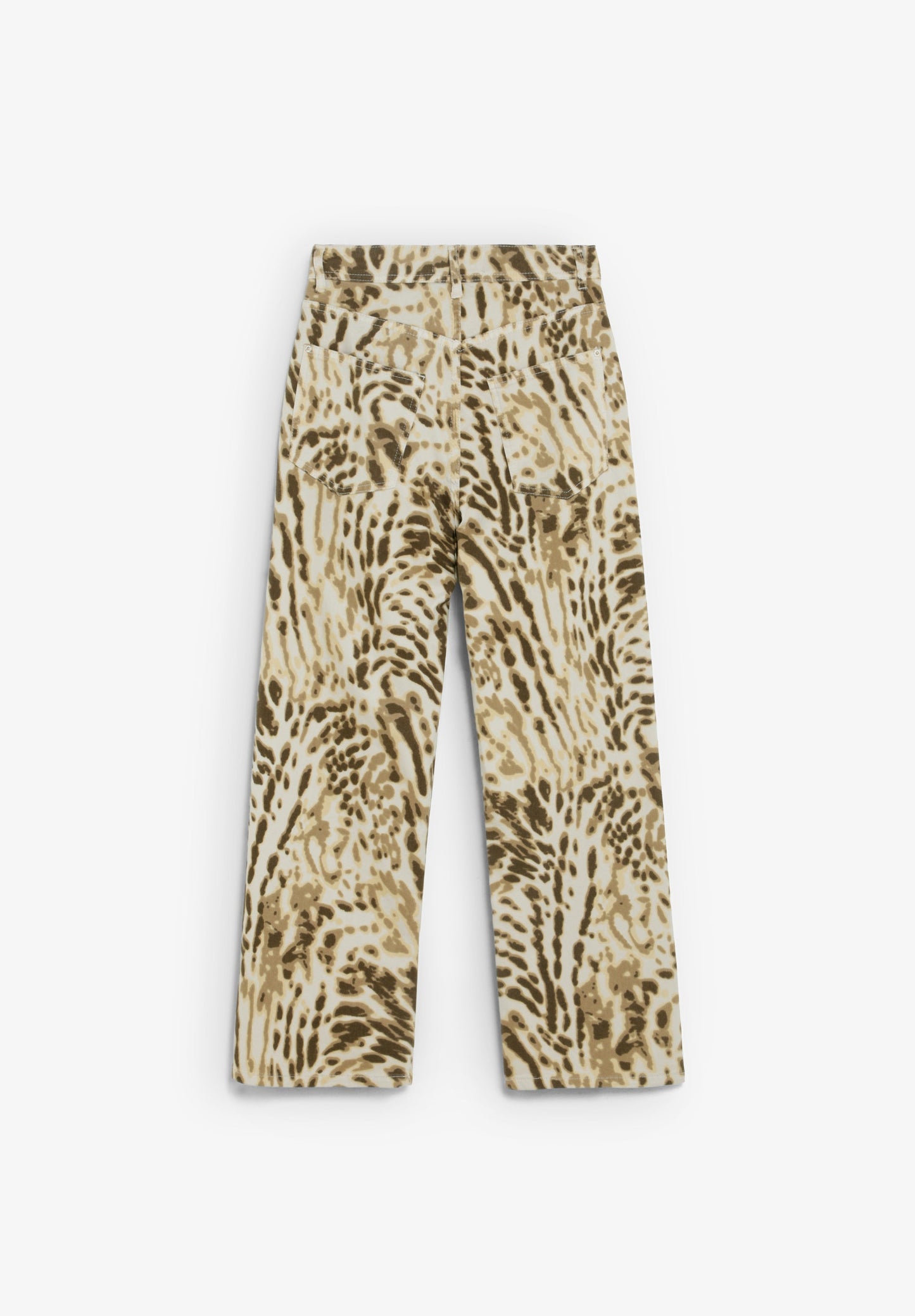 CALÇAS DENIM COM ESTAMPADO ANIMAL