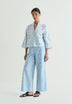 CALÇAS DENIM WIDE LEG COM BORDADOS