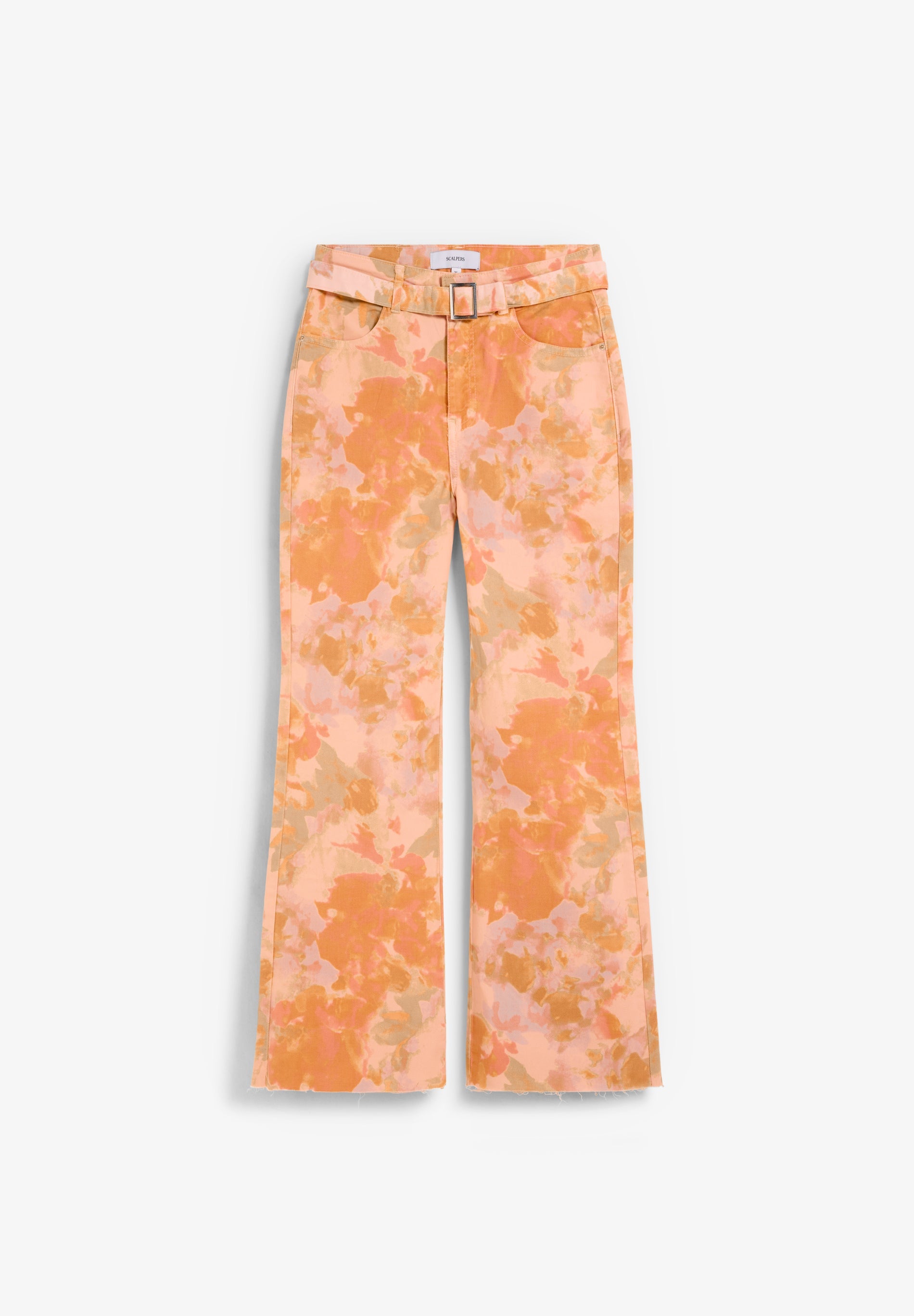 JEANS BOCA DE SINO PADRÃO FLORAL