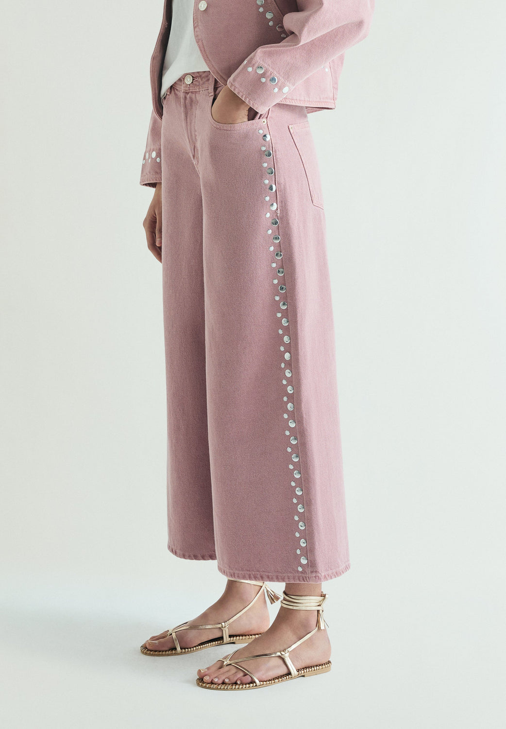 JEANS CULOTTE STUDS - Scalpers