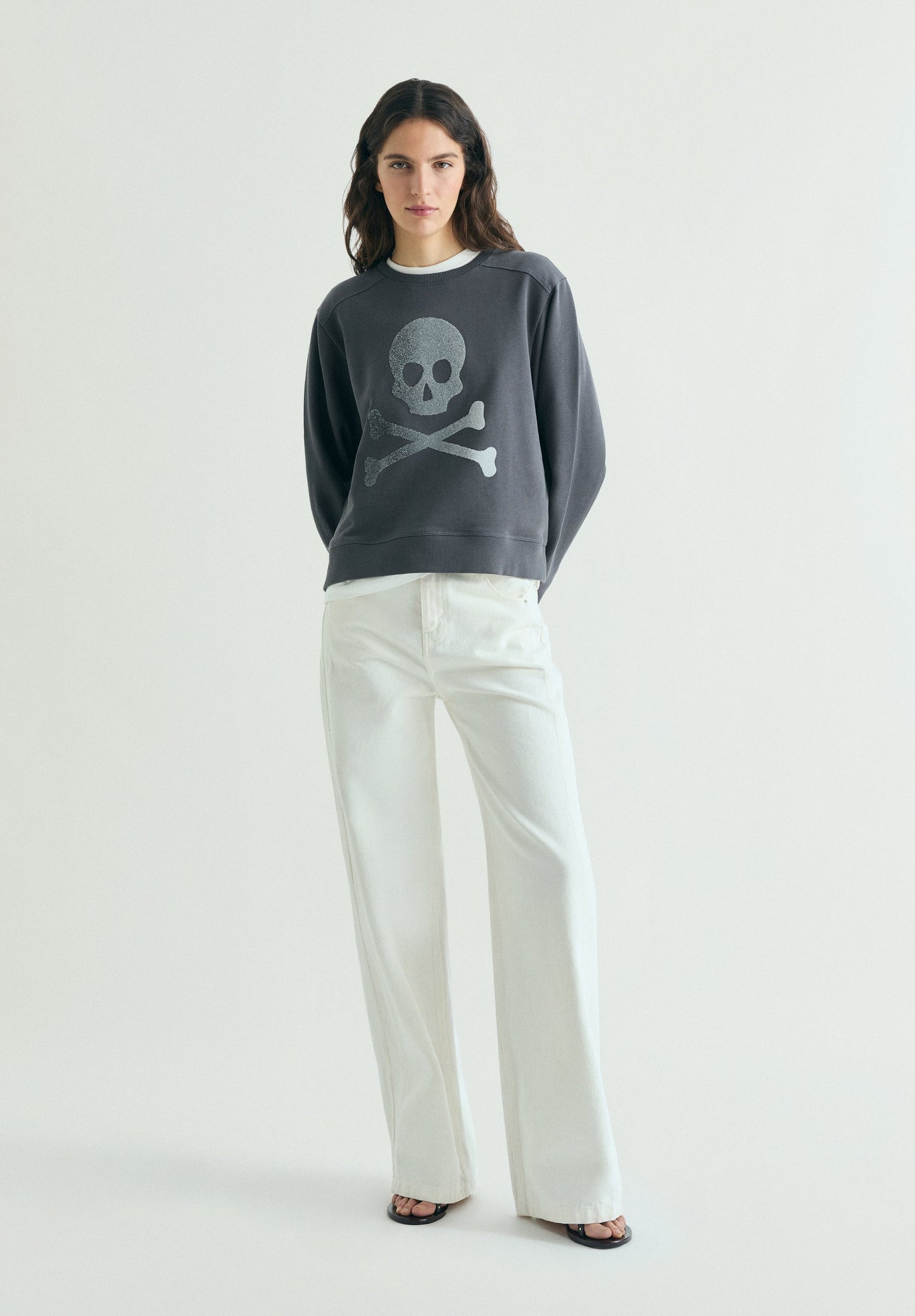 SWEATSHIRT SKULL GLITTER