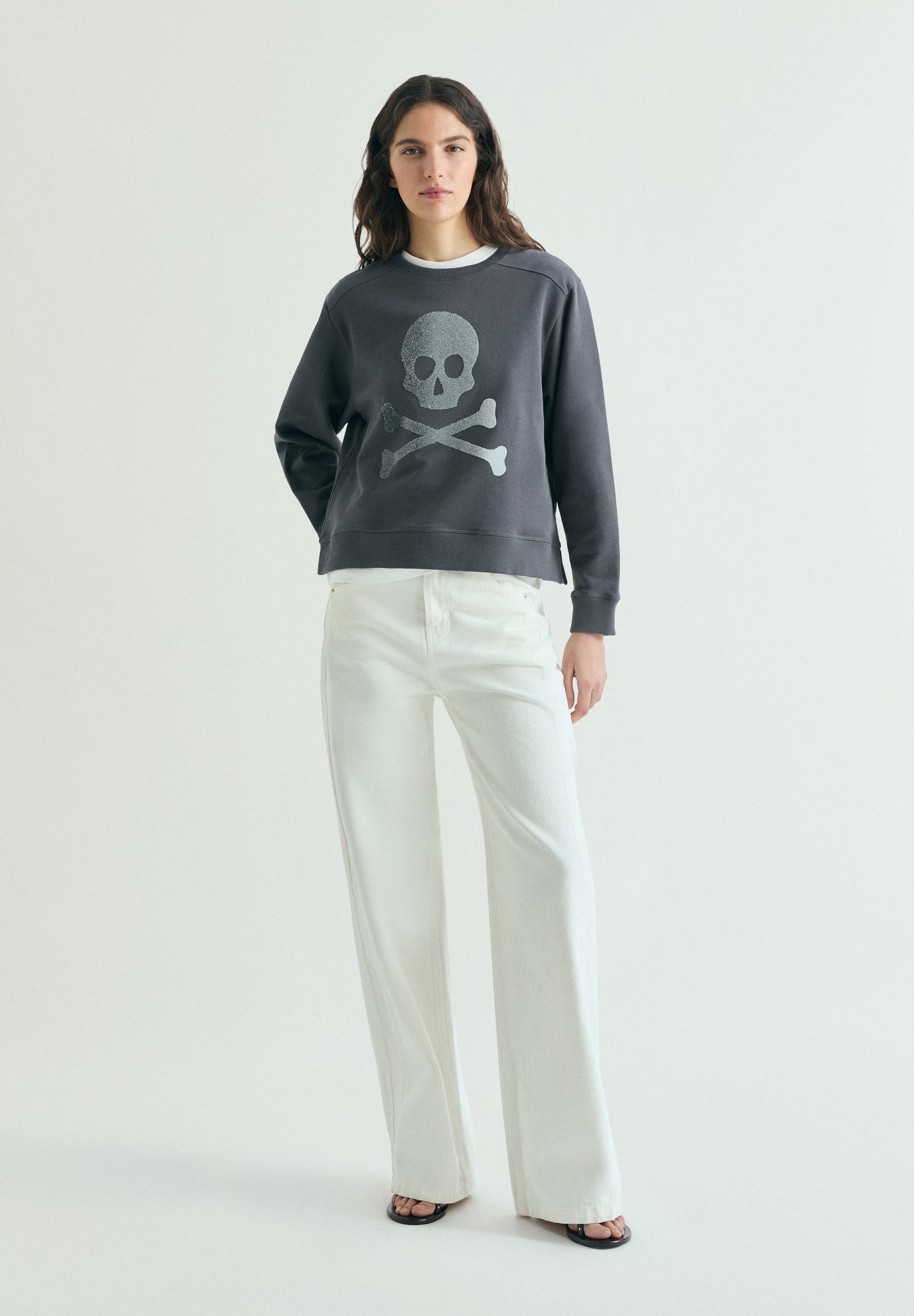 SWEATSHIRT SKULL GLITTER