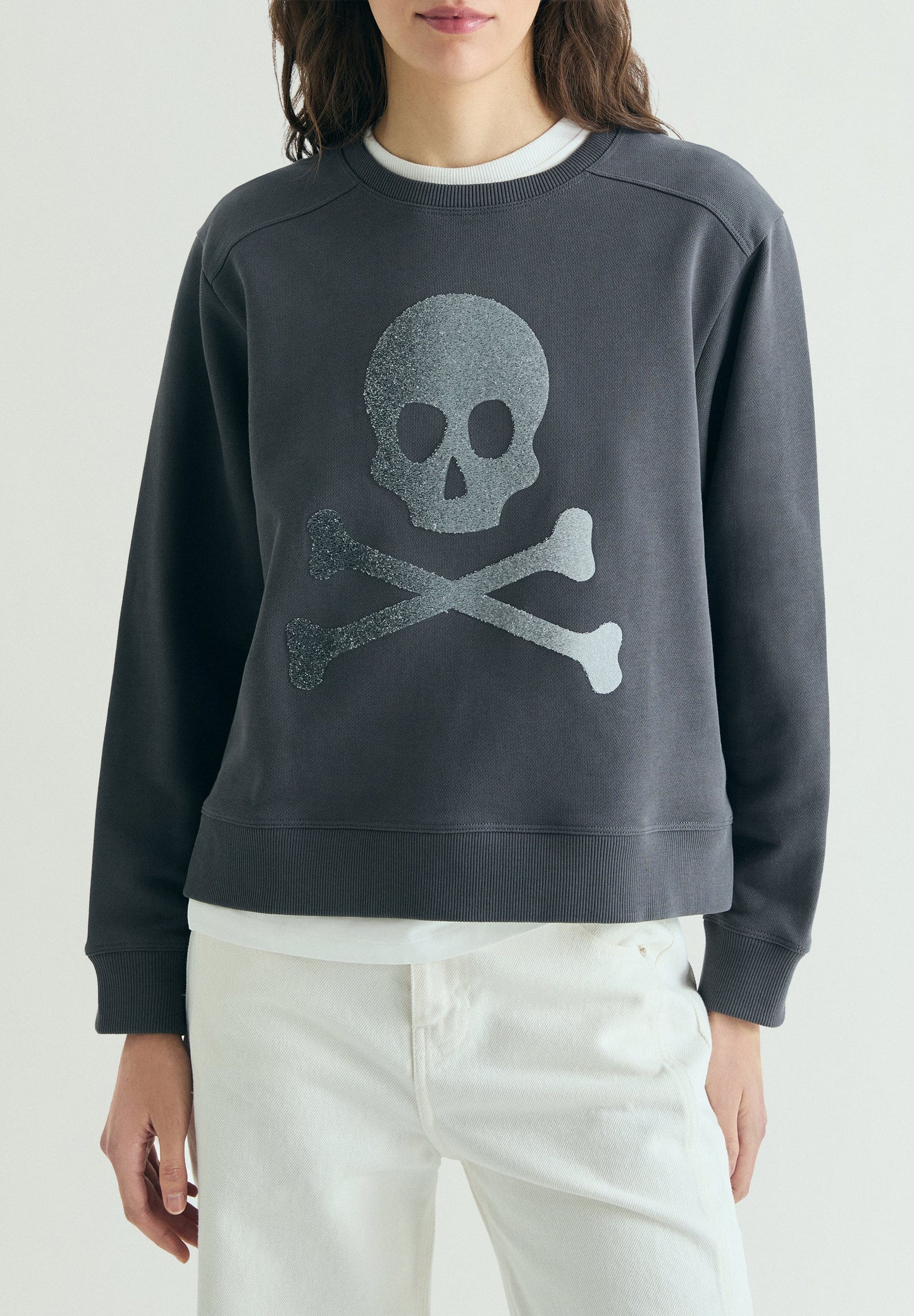 SWEATSHIRT SKULL GLITTER