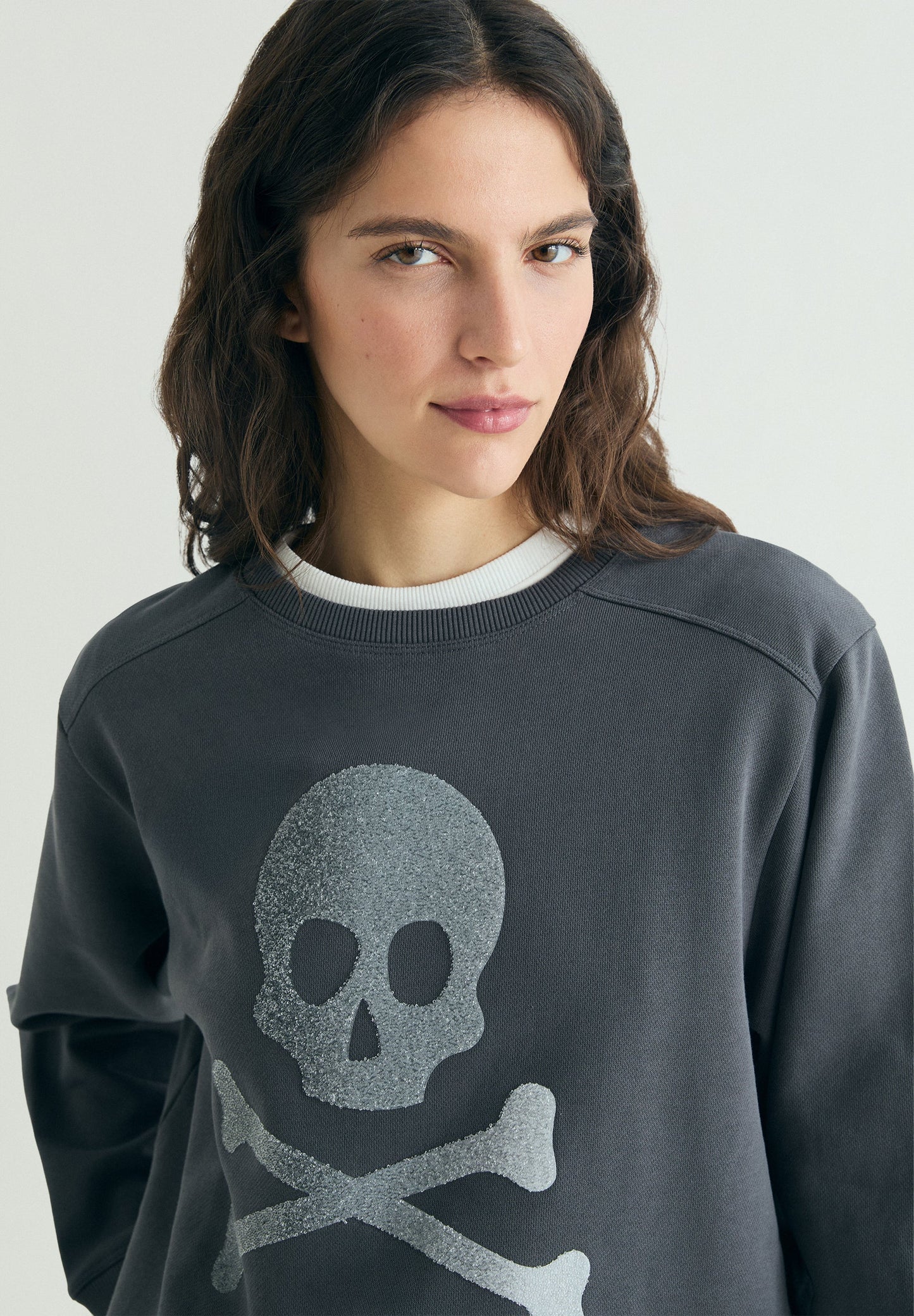 SWEATSHIRT SKULL GLITTER