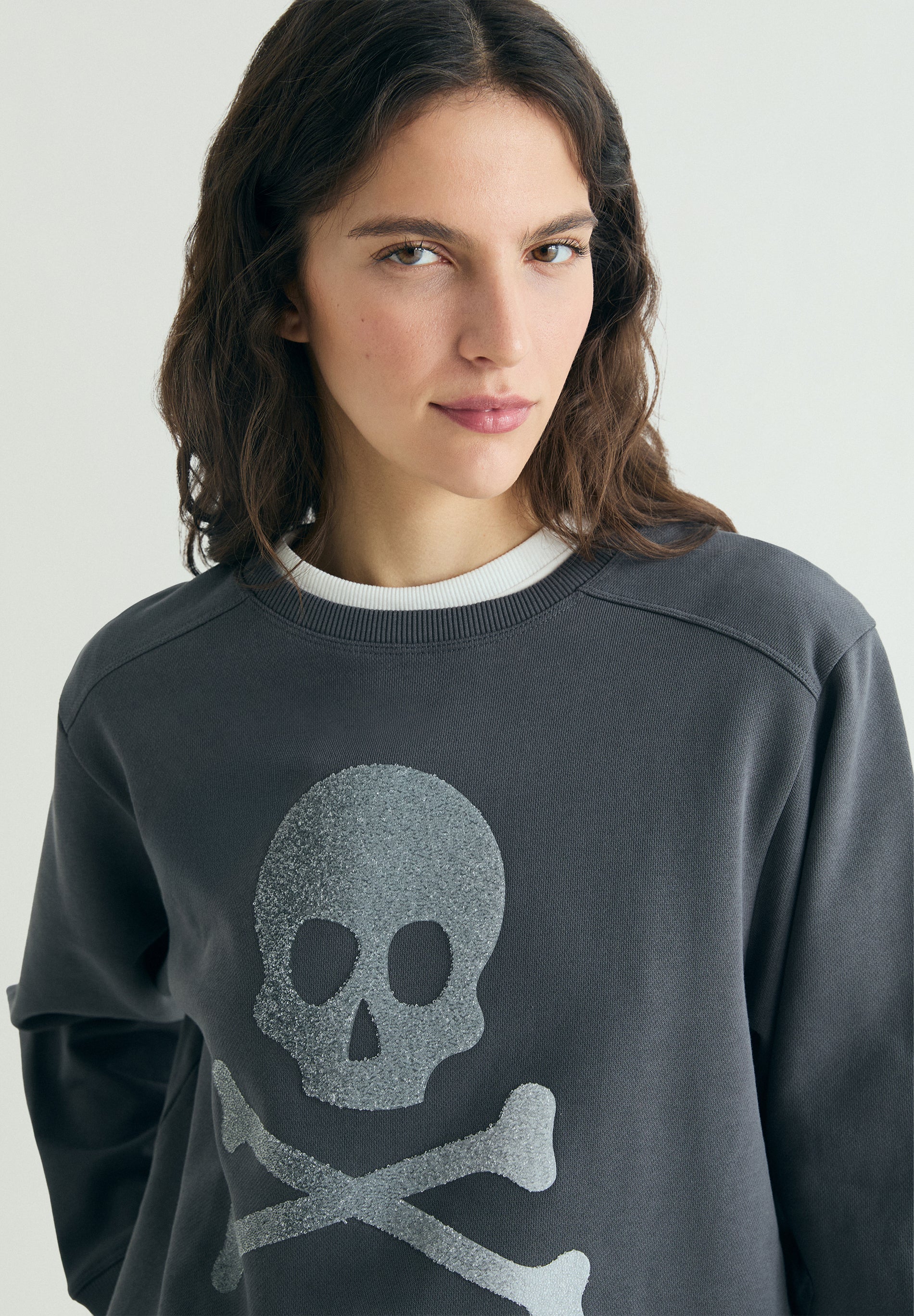 SWEATSHIRT SKULL GLITTER