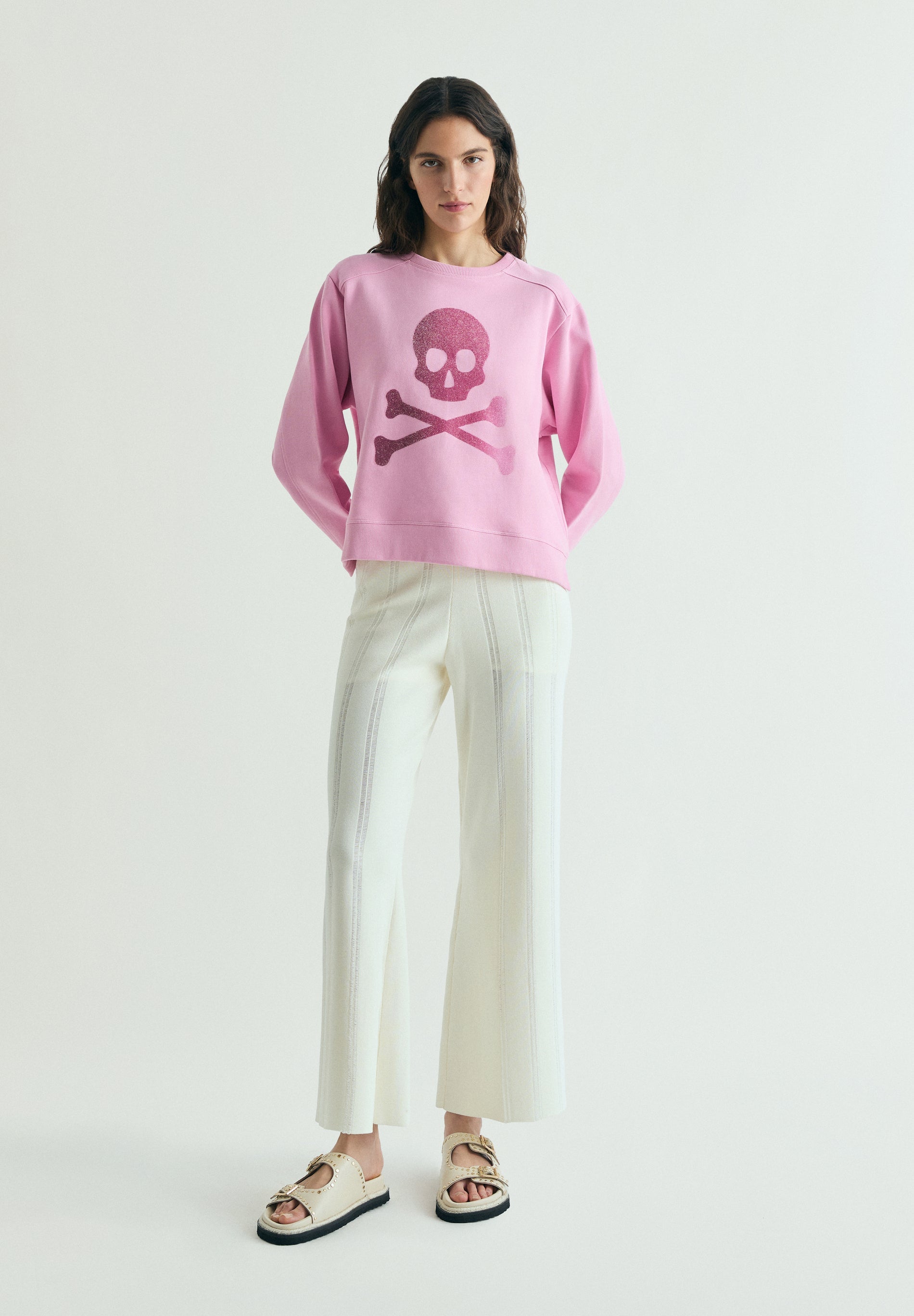 SWEATSHIRT SKULL GLITTER