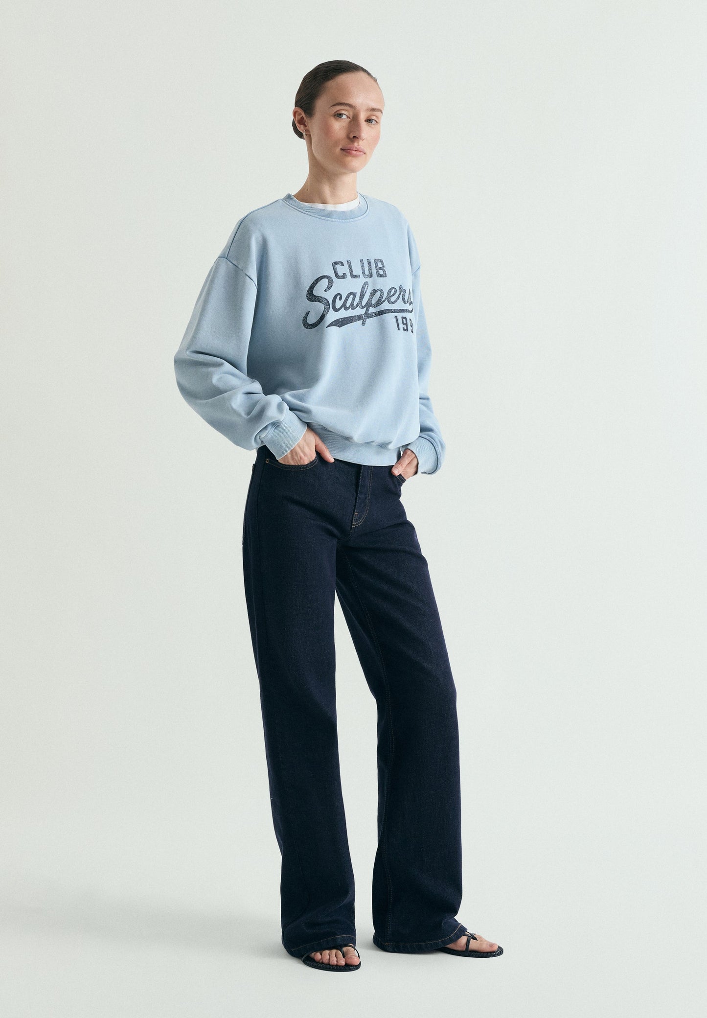 SWEATSHIRT COM PADRÃO DESBOTADO