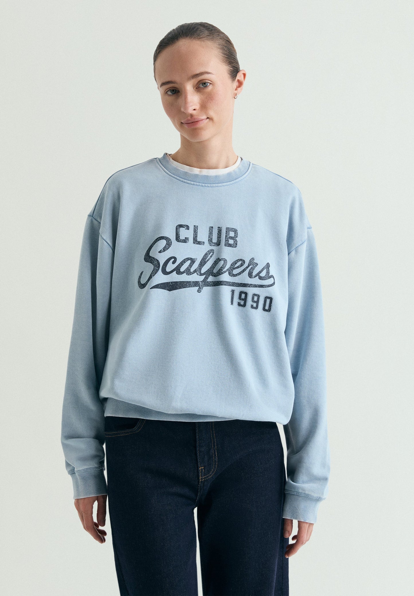 SWEATSHIRT COM PADRÃO DESBOTADO