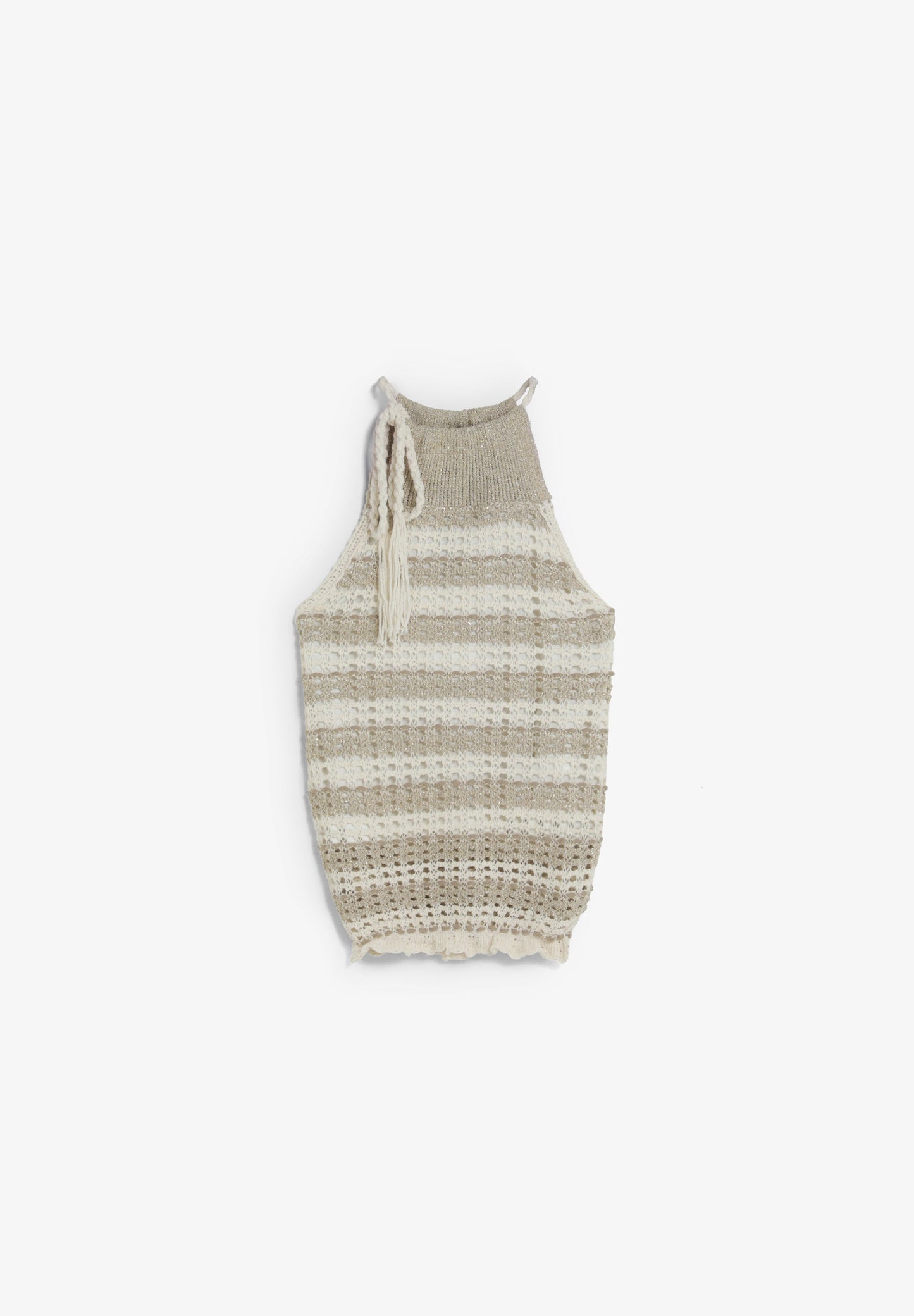 TOP HALTER EM CROCHET