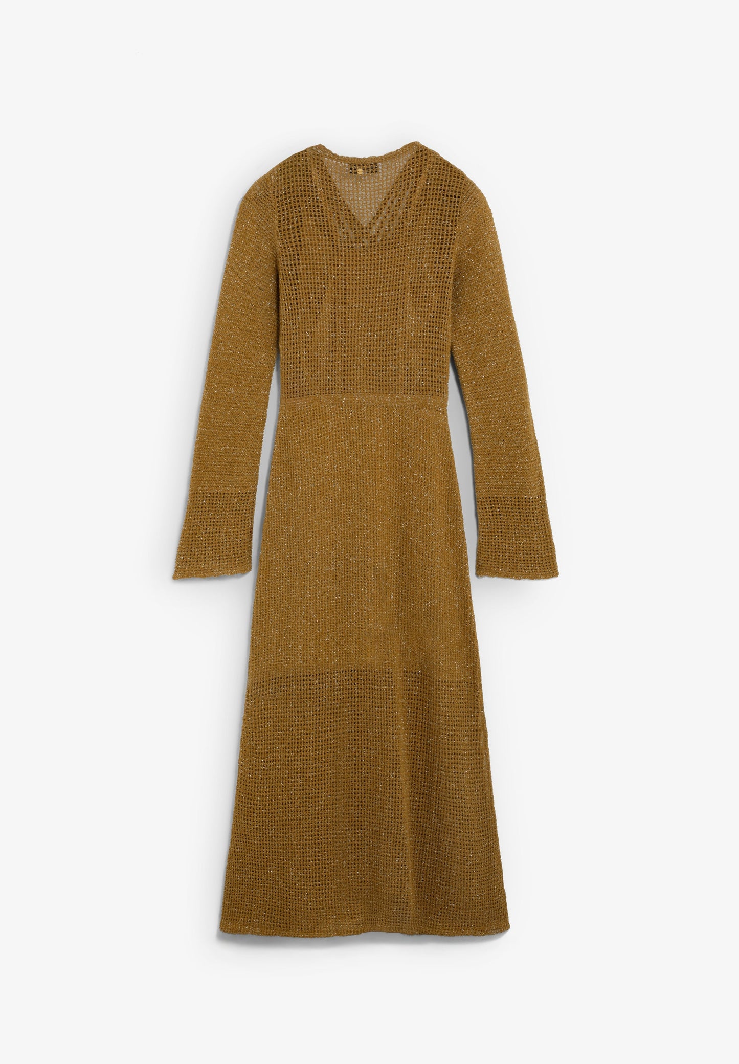 VESTIDO DE MALHA COM FIO METALIZADO