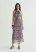 VESTIDO MIDI COM PADRÃO