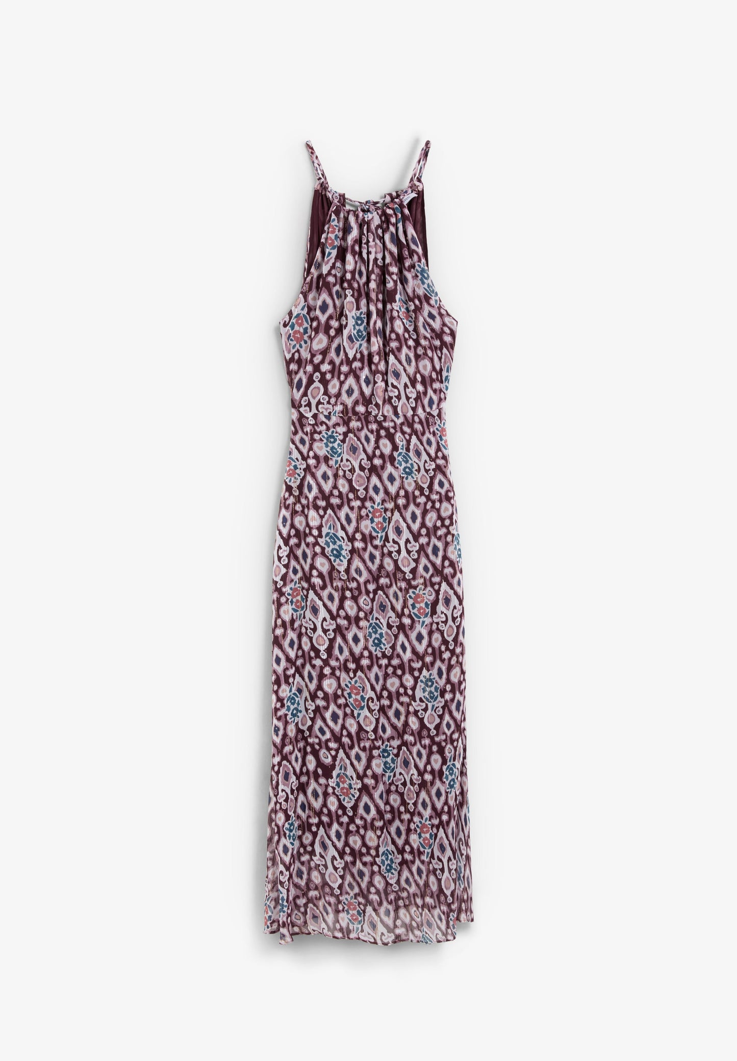VESTIDO MIDI COM PADRÃO