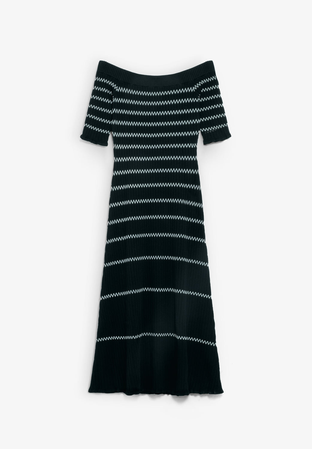 VESTIDO PUNTO ESCOTE BARDOT - Scalpers