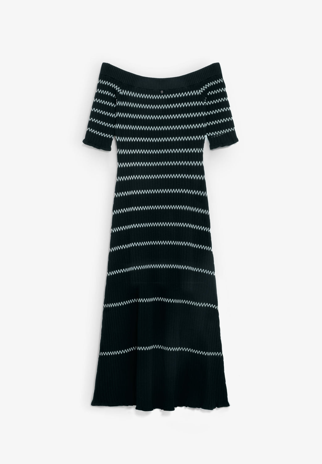 VESTIDO PUNTO ESCOTE BARDOT - Scalpers