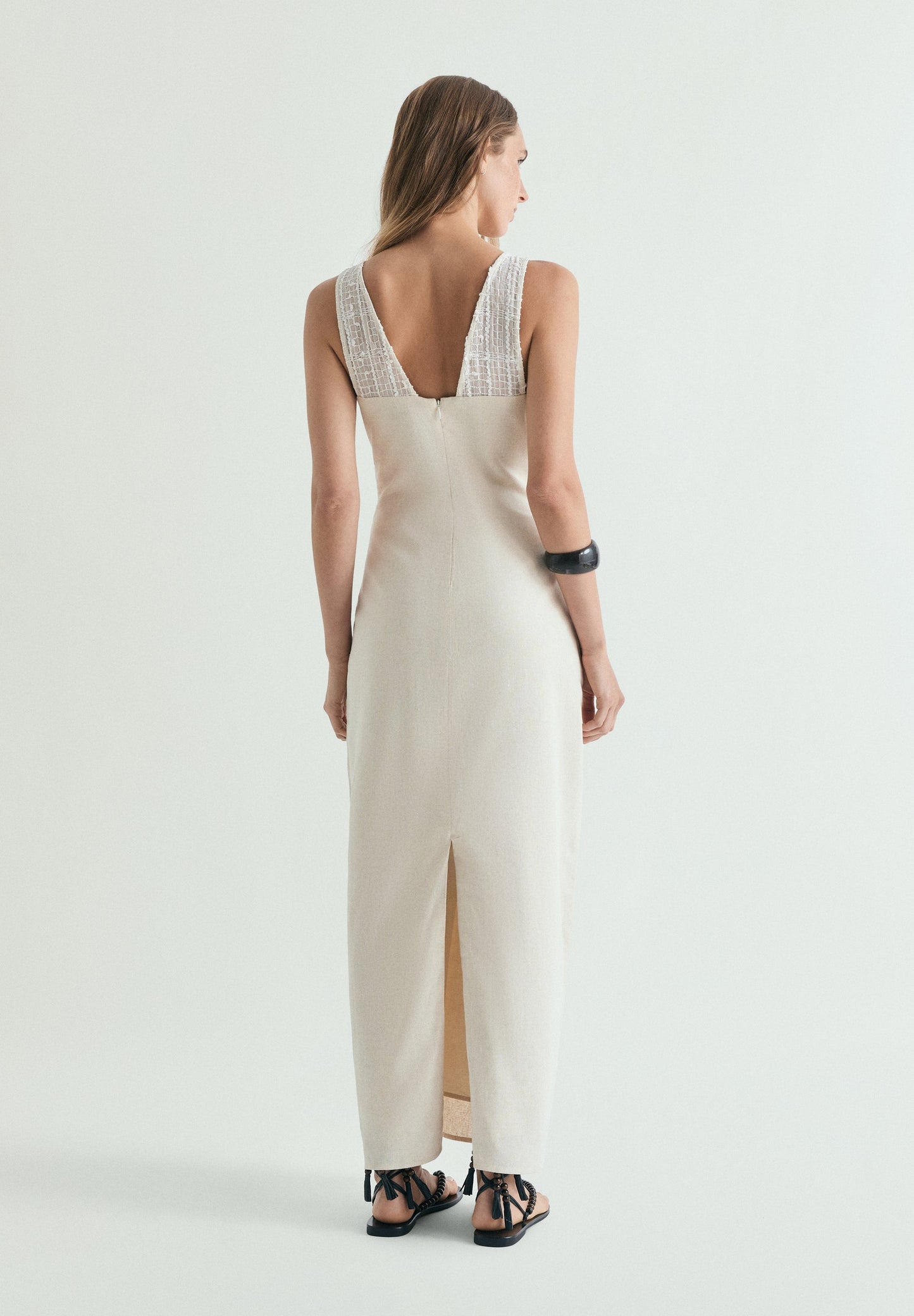 VESTIDO MIDI LINHO